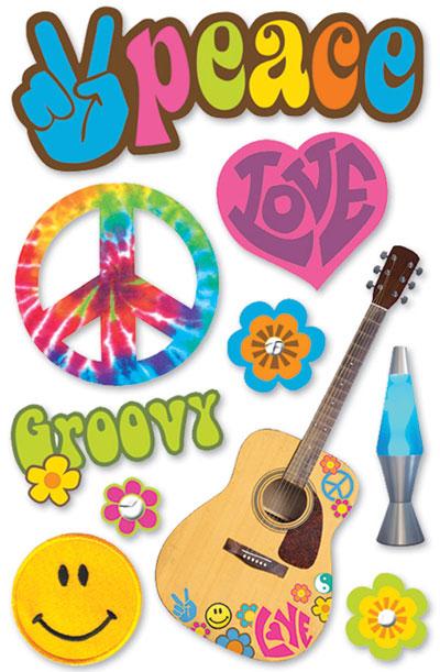  Scrapbook Stickers - 3D Peace、mySite、ghnorth