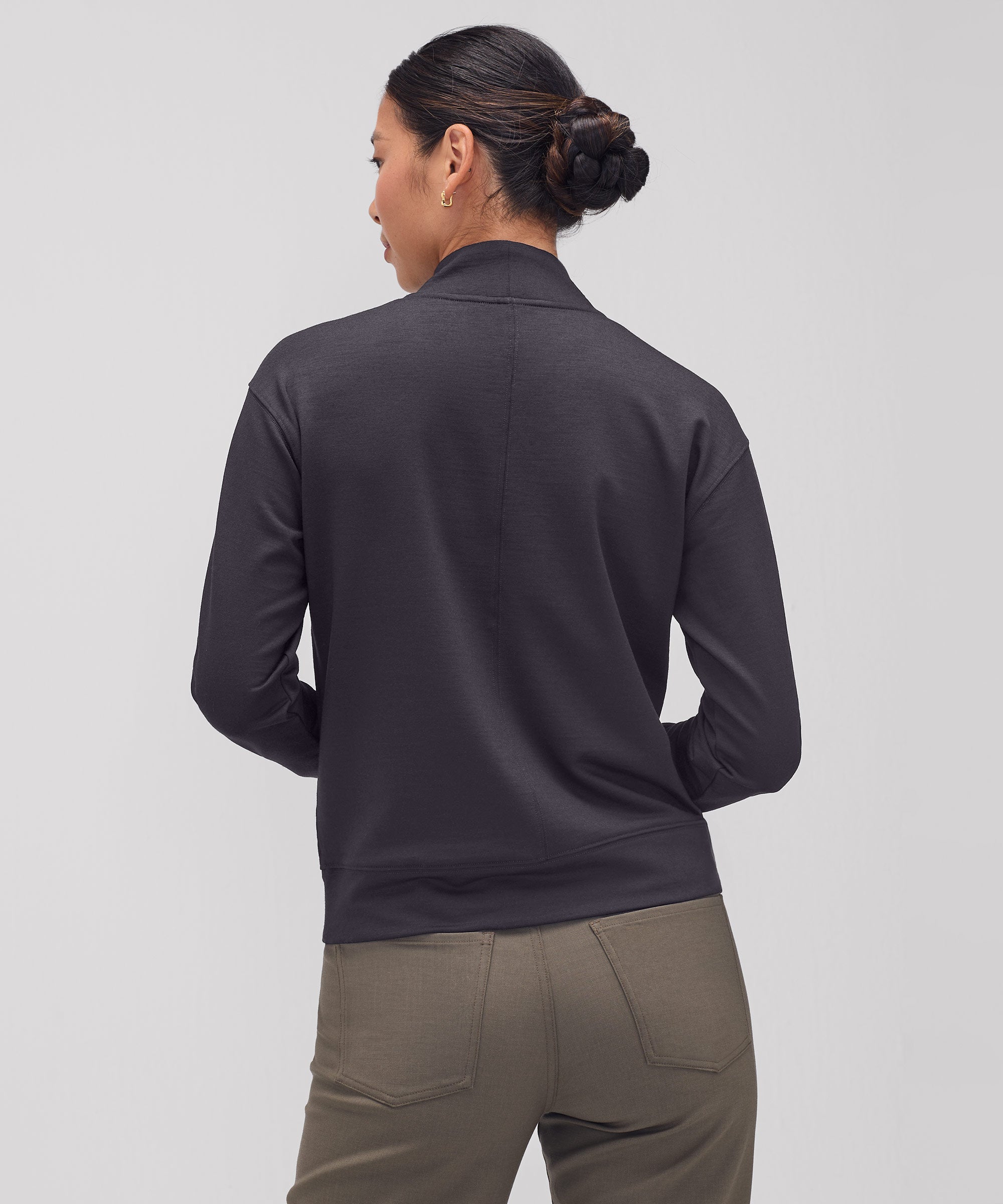 Women's Merino Transit Quarter Zip、mySite、noshort