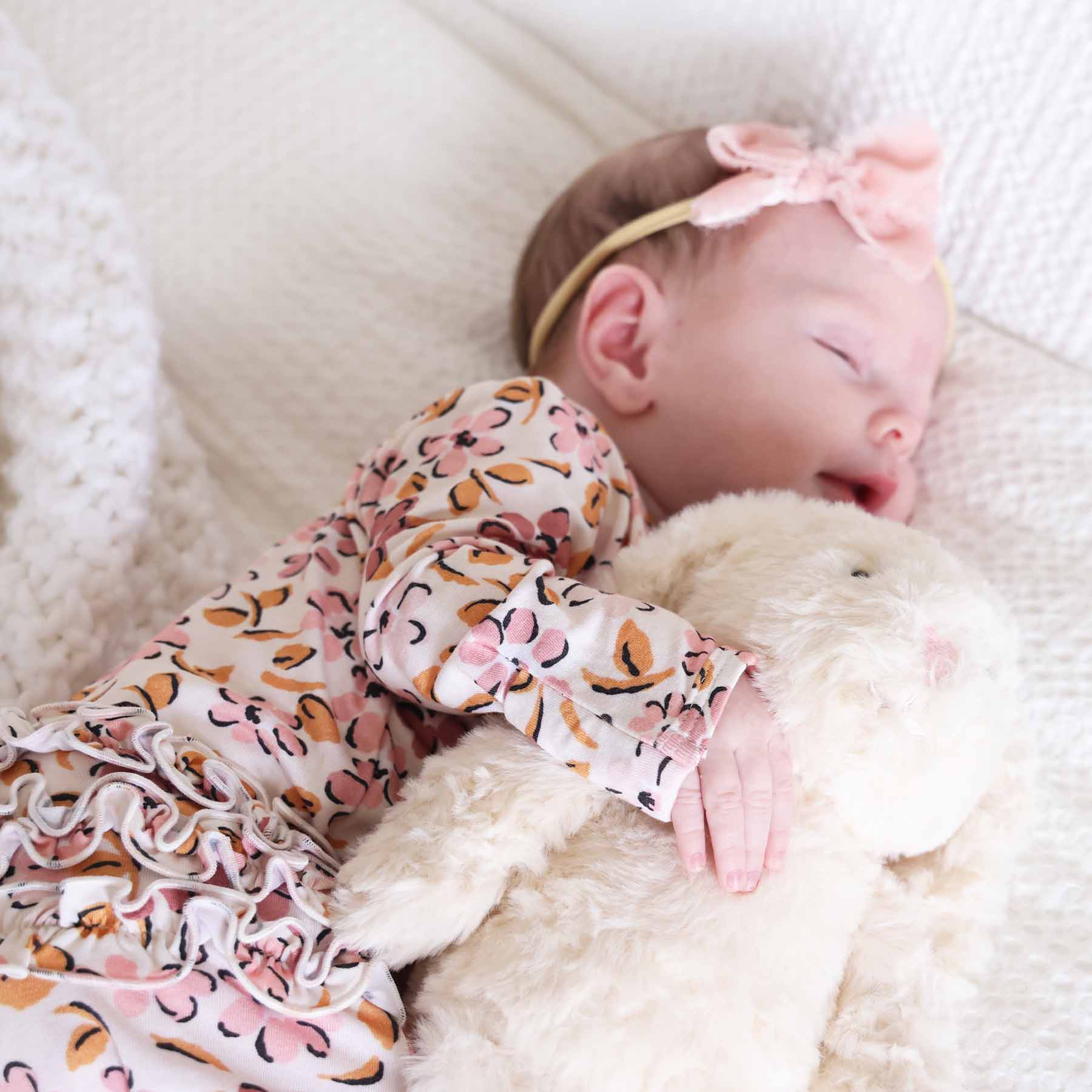  Mauvelous Meadow Ruffle Zipper Footie、mySite、layawaytickets