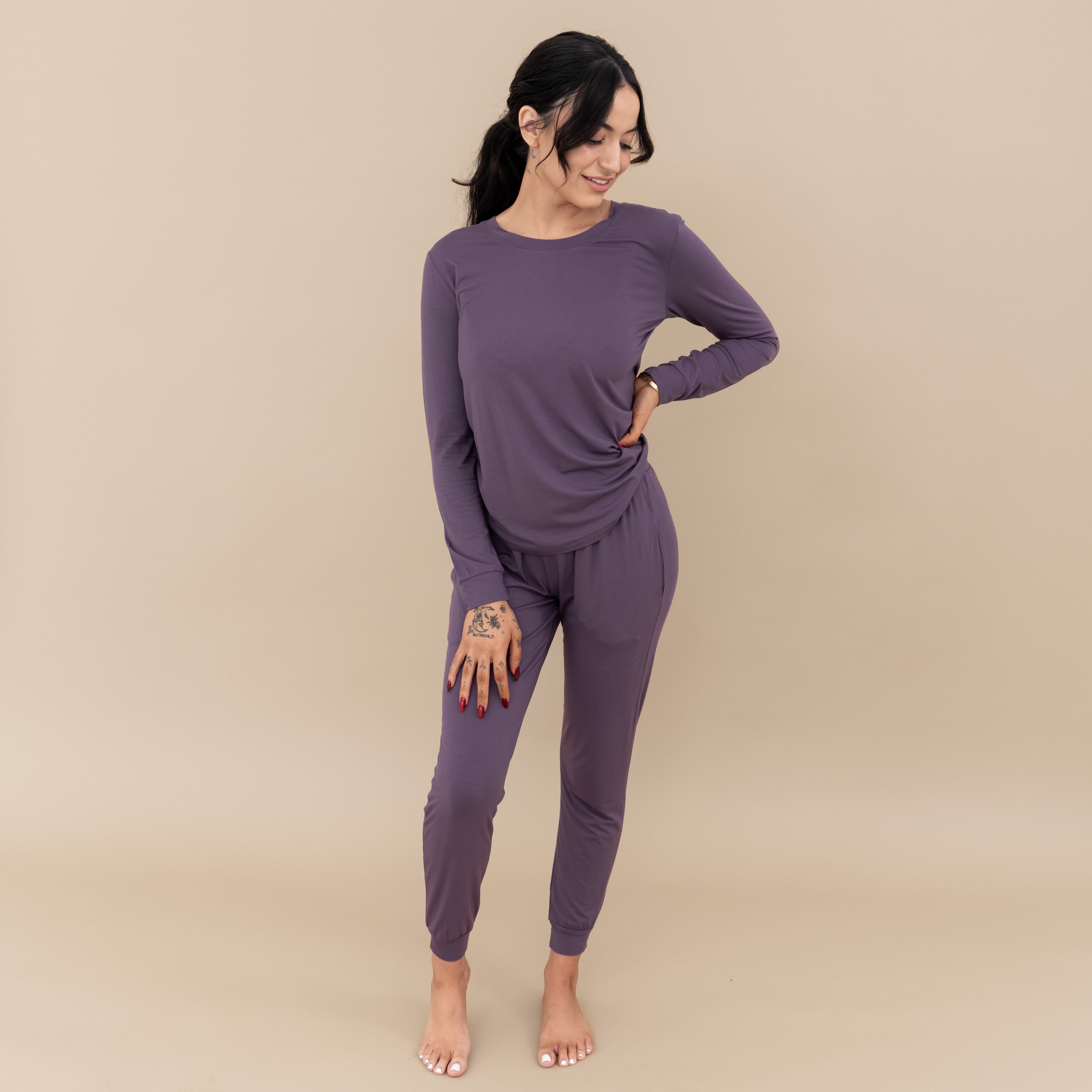  Women's Jogger Pajama Set in Currant、mySite、layawaytickets