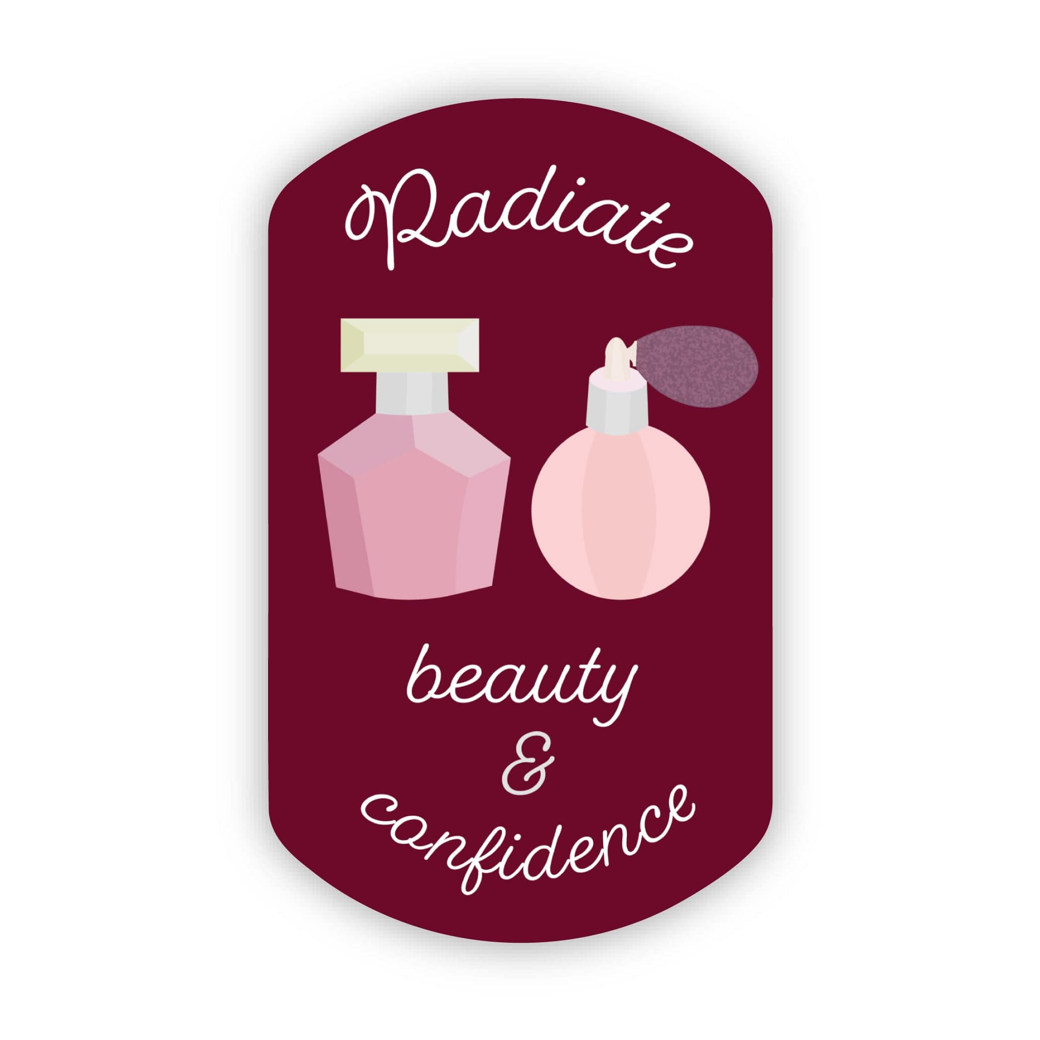  Radiate Beauty & Confidence Perfume Sticker、mySite、ghnorth