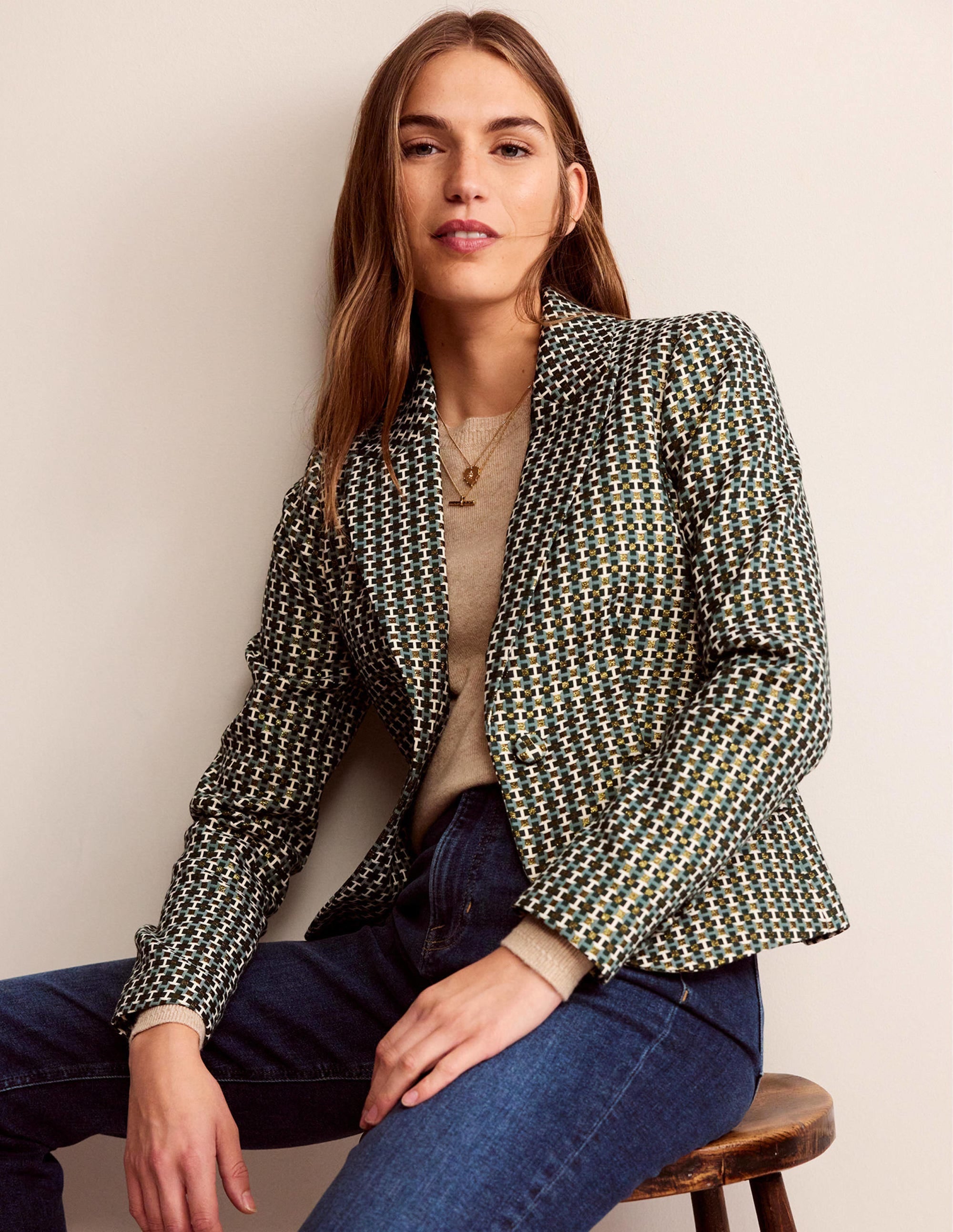  Canonbury Jacquard Blazer-Jacquard、mySite、ashleygrahame
