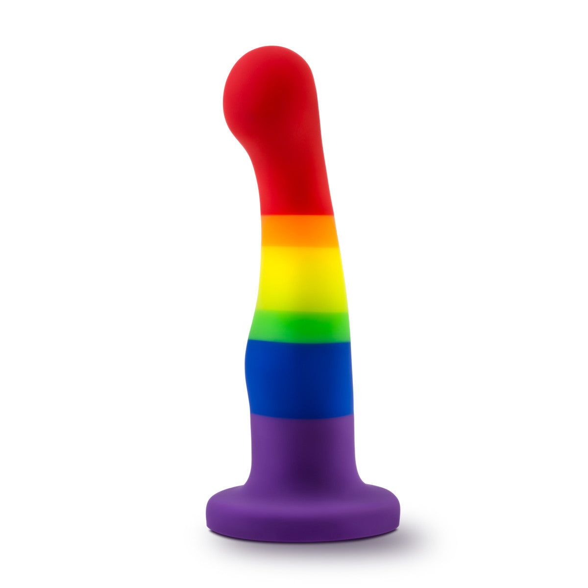 Avant By Blush® | Pride Freedom P1 | Artisan 6 Inch Curved G-Spot Dildo with Suction Cup Base - Elegantly Made with Smooth UltraSilk® Purio® Silicone、mySite、bottomscart