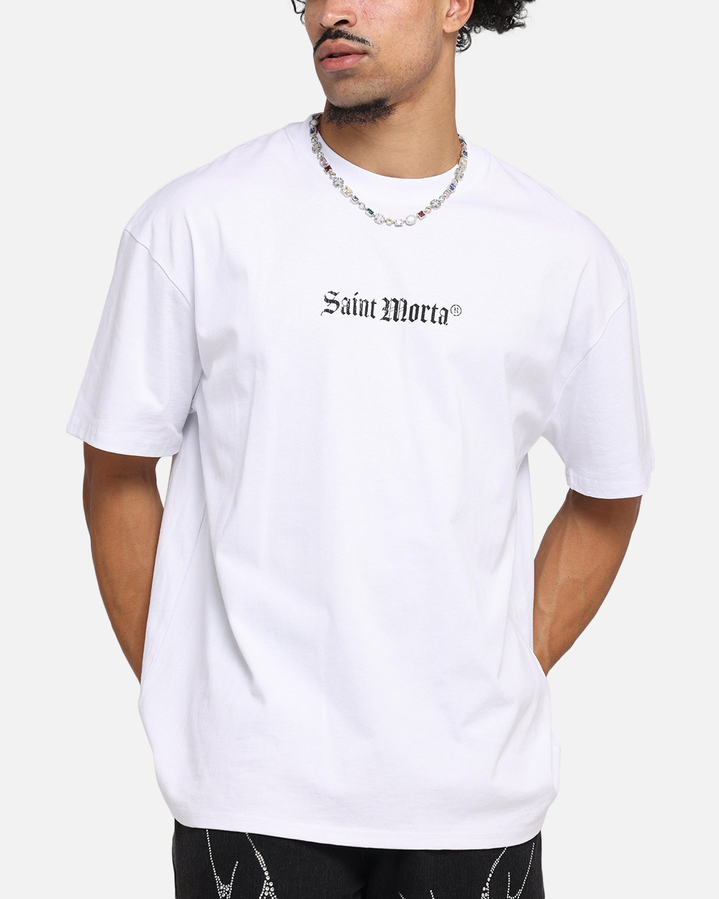 Saint Morta Weiry Hearts Boxy T-Shirt White、mySite、zt4zffjzw