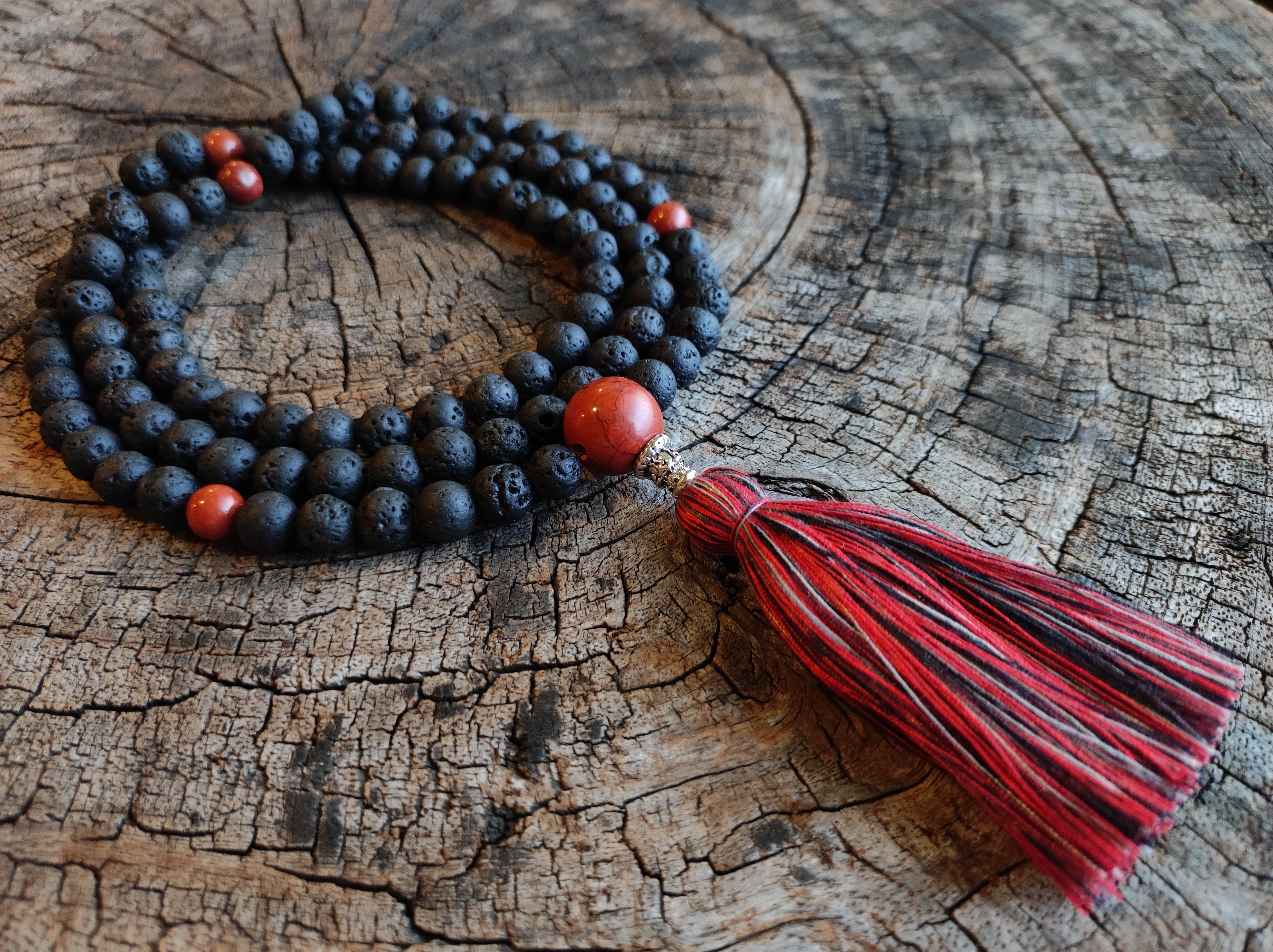 Lava Stone 108 bead mala、mySite、topwebapps
