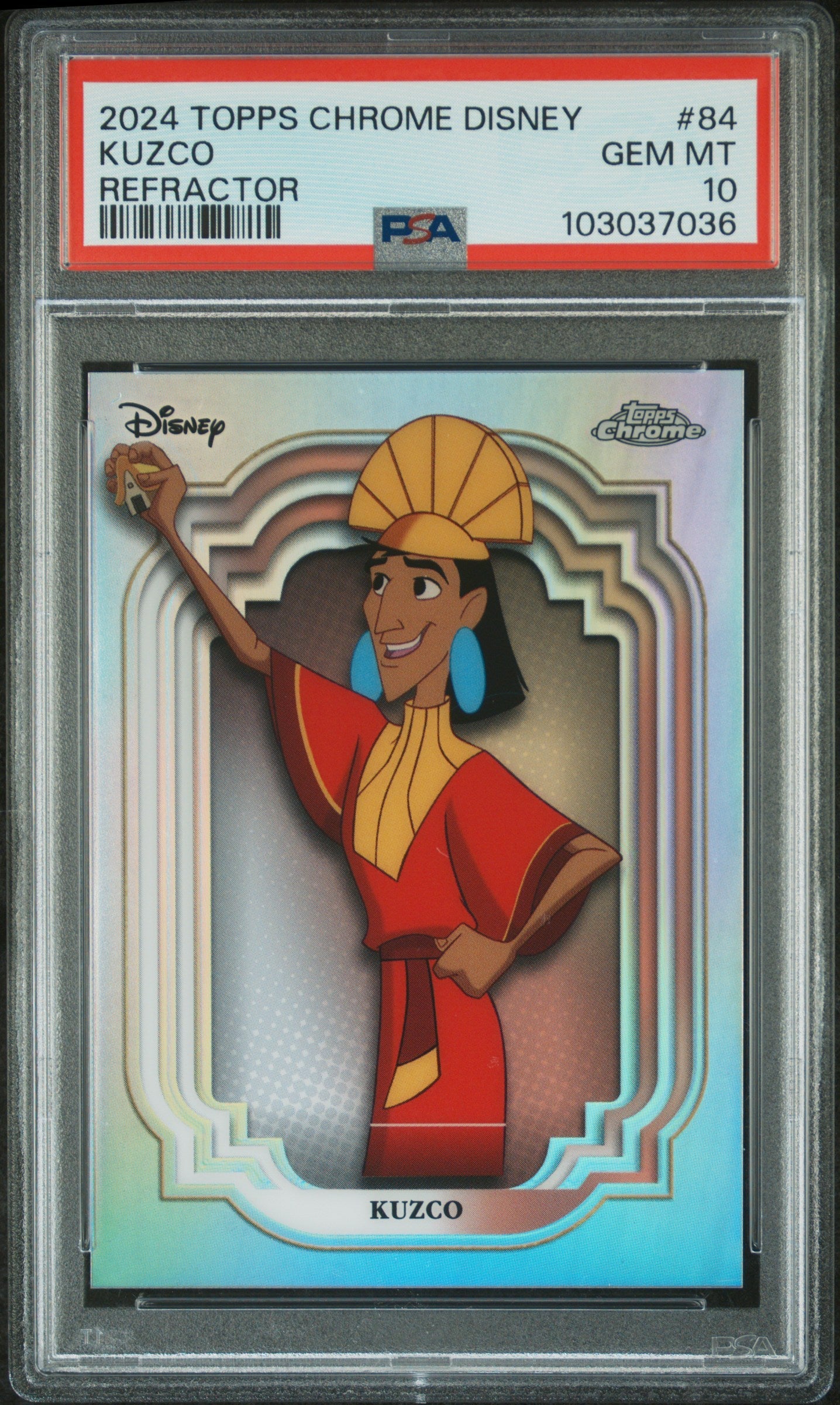 Kuzco #84 Refractor PSA 10 Topps Chrome Disney 2024、mySite、waistdrama