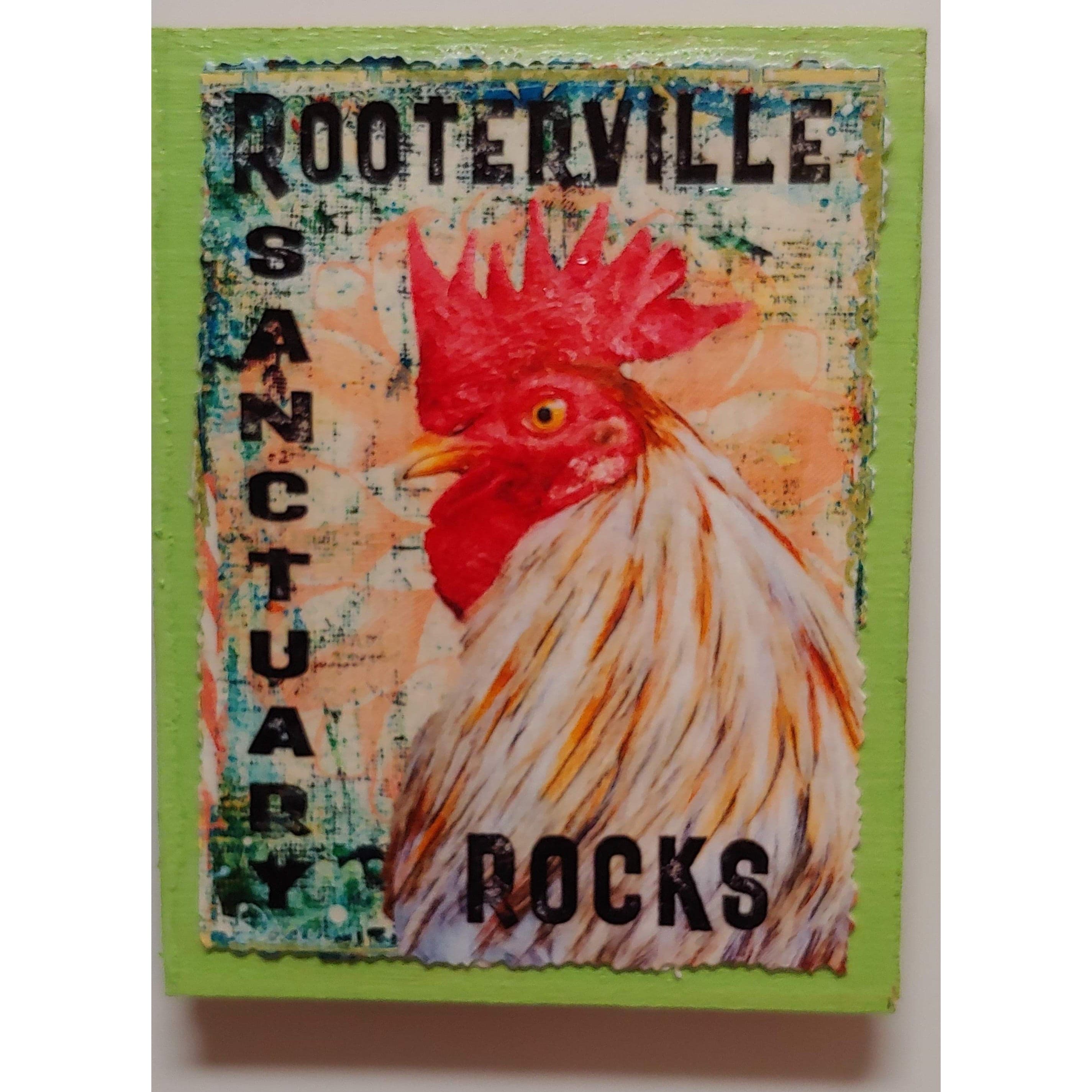 Farm Animal Magnets: Handmade Rooterville Animals on Magnets Rooster, Cow, Piggy *、mySite、g9winljtr