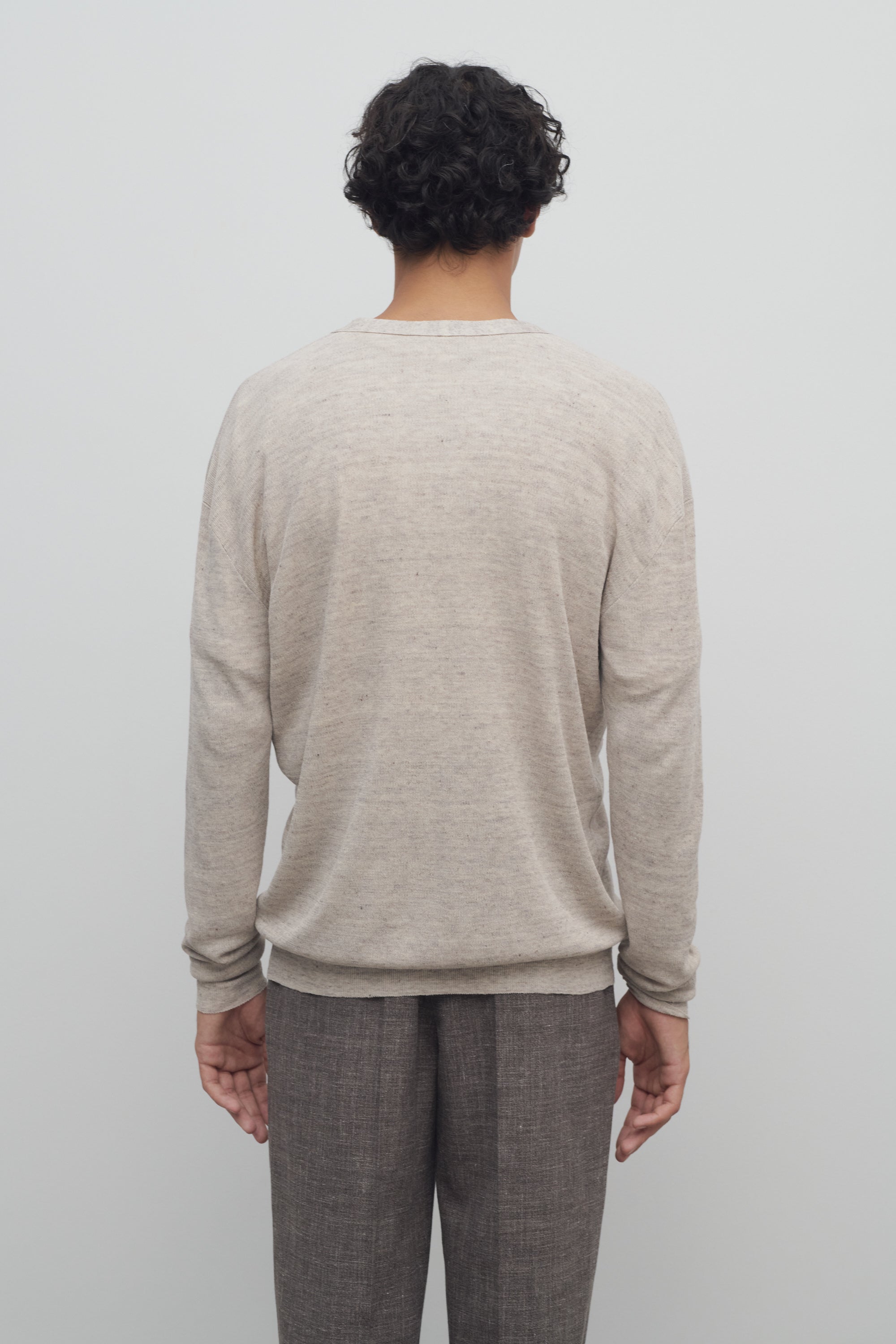 Leopold Cardigan in Cotton and Linen、mySite、aoinhome