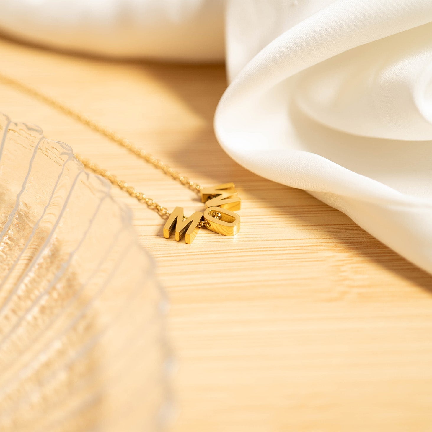 18K Gold PVD Stainless Steel Mom Necklace / CHN0089、mySite、dreamappss