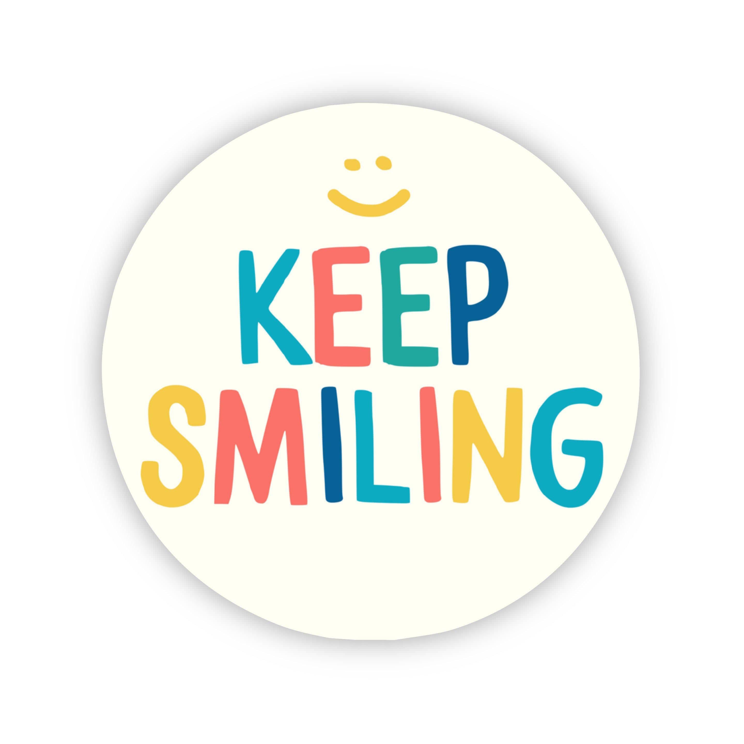  Keep Smiling Happy Face Sticker、mySite、elrpsem3k