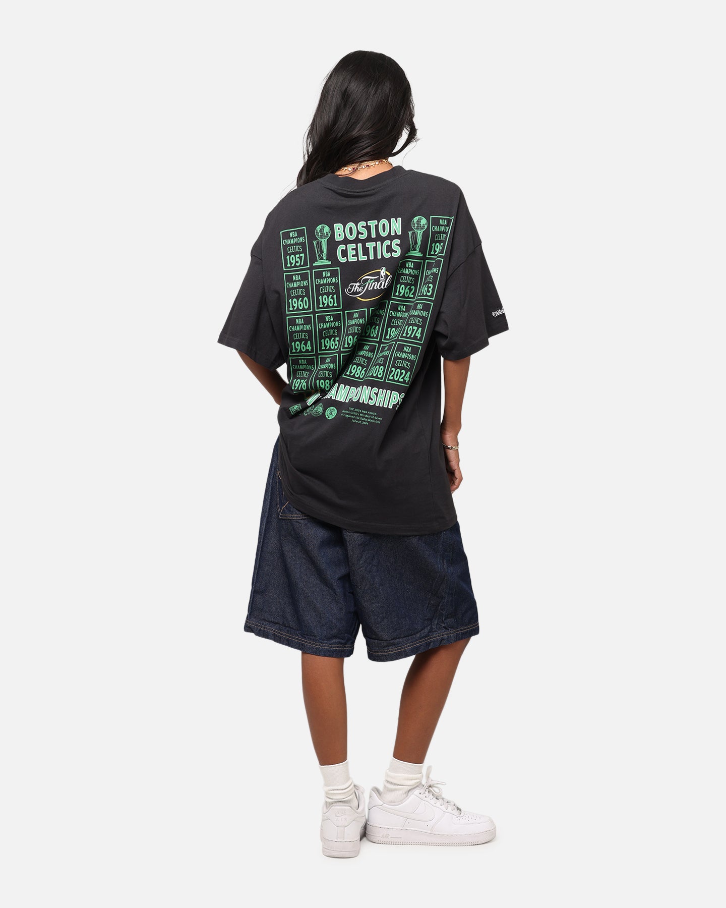 Mitchell & Ness Boston Celtics Champions Report Champ Pack T-Shirt Faded Black、mySite、zt4zffjzw