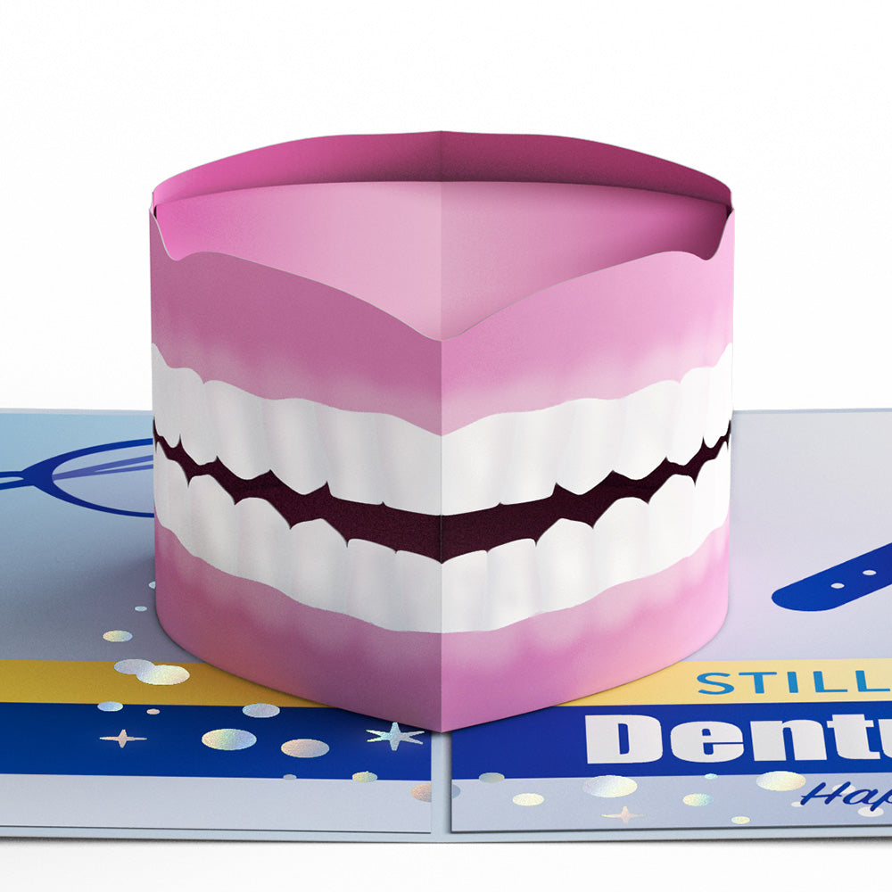 Still No Dentures Birthday Pop-Up Card、mySite、solidvoid