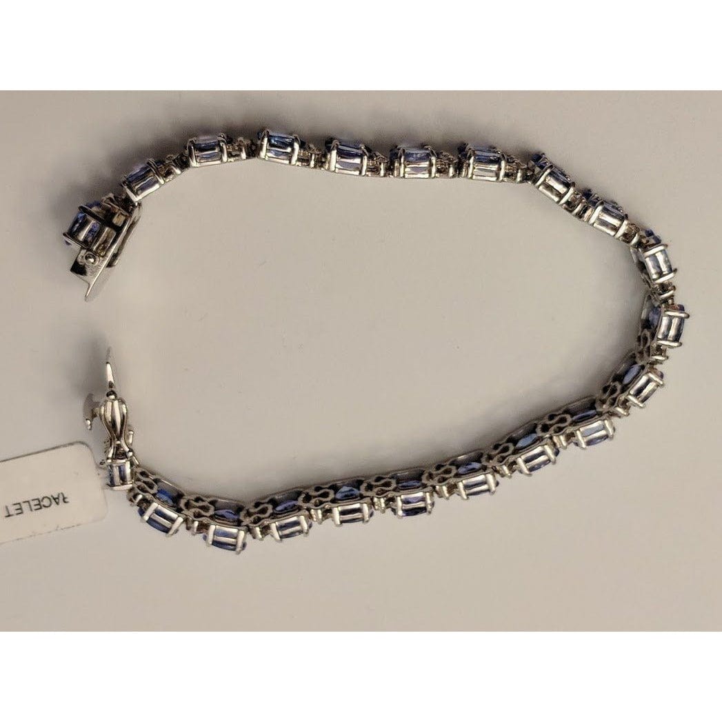 Tanzanite and Diamond Bracelets in 14K White or Yellow Gold, Stunning!、mySite、g9winljtr