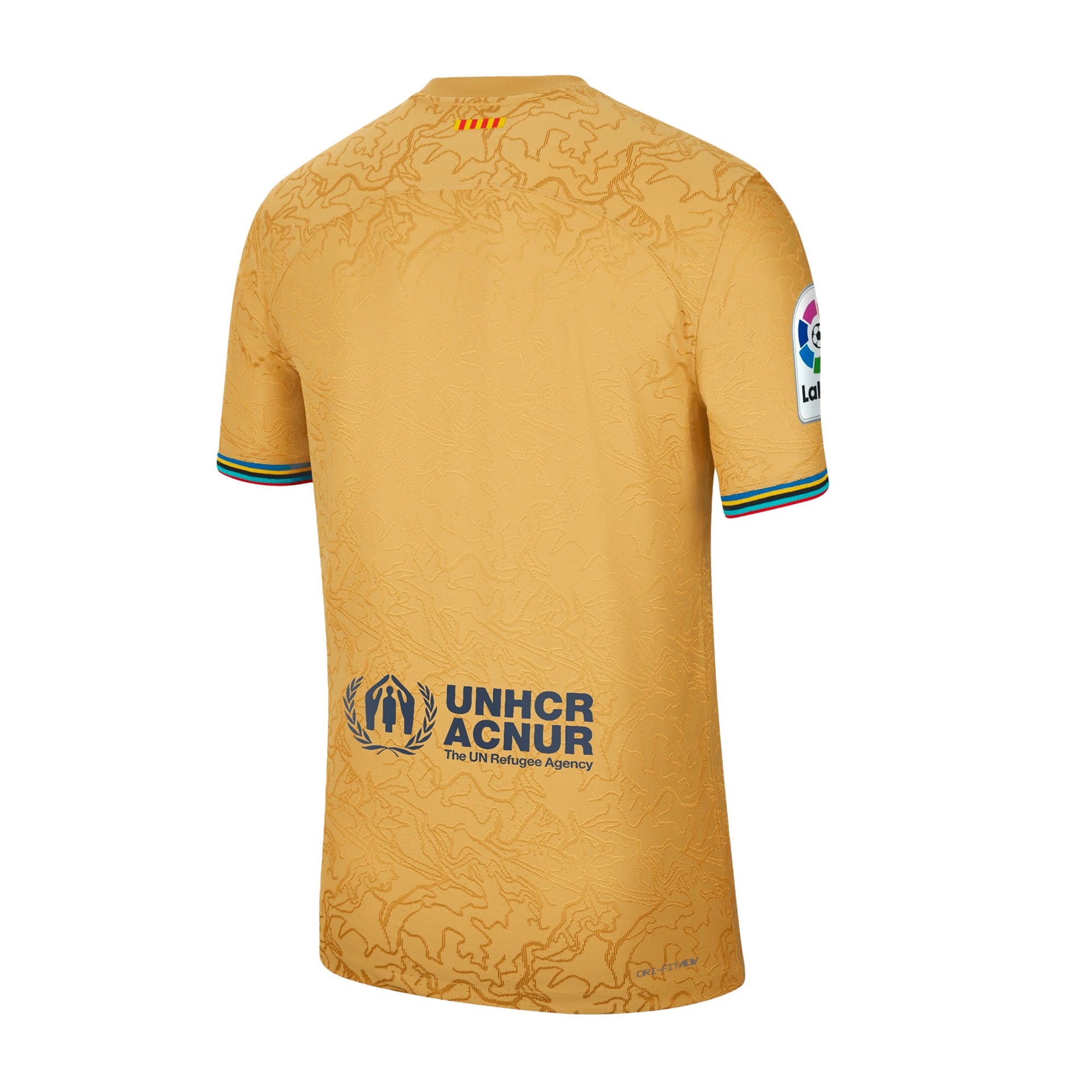 Nike Men's FC Barcelona 2022/23 Dri-FIT ADV Away Jersey Club Gold/Obsidian、mySite、noshort