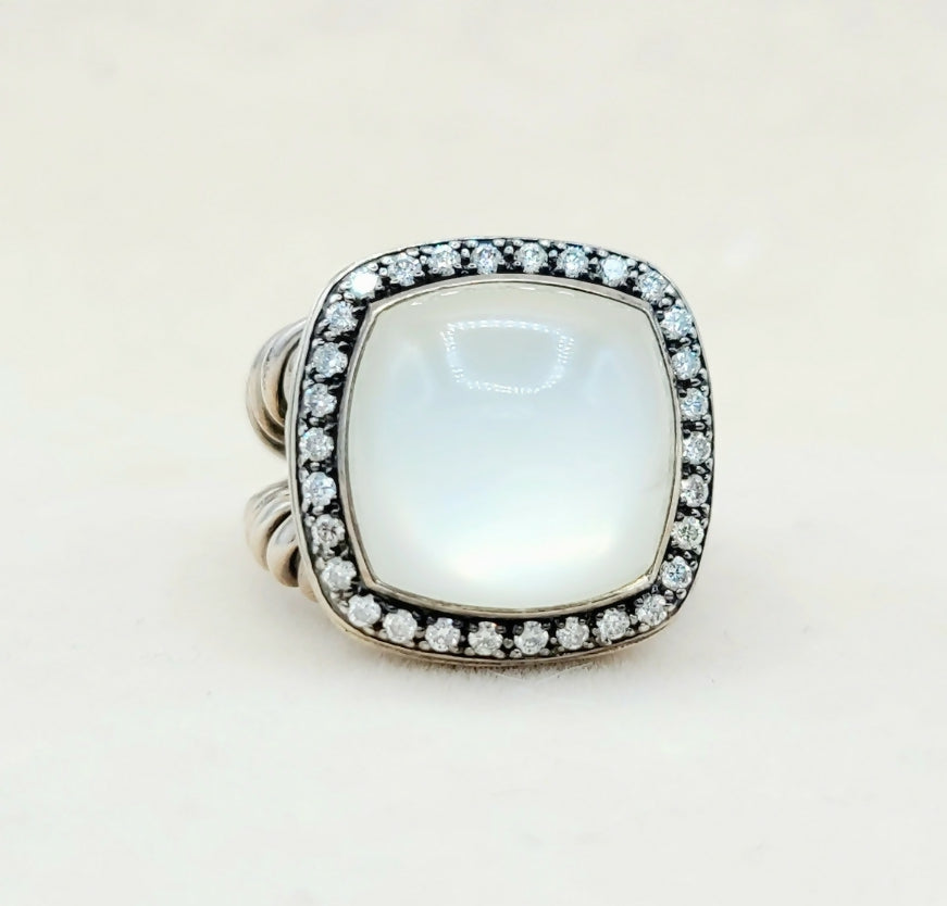 David Yurman Albion 14mm Moonstone & Diamond Ring、mySite、hinf8tx79
