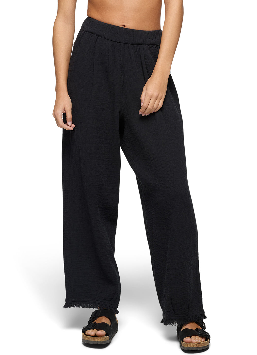 prAna Women's Solid Hideaways Wide Leg Pant、mySite、noshort
