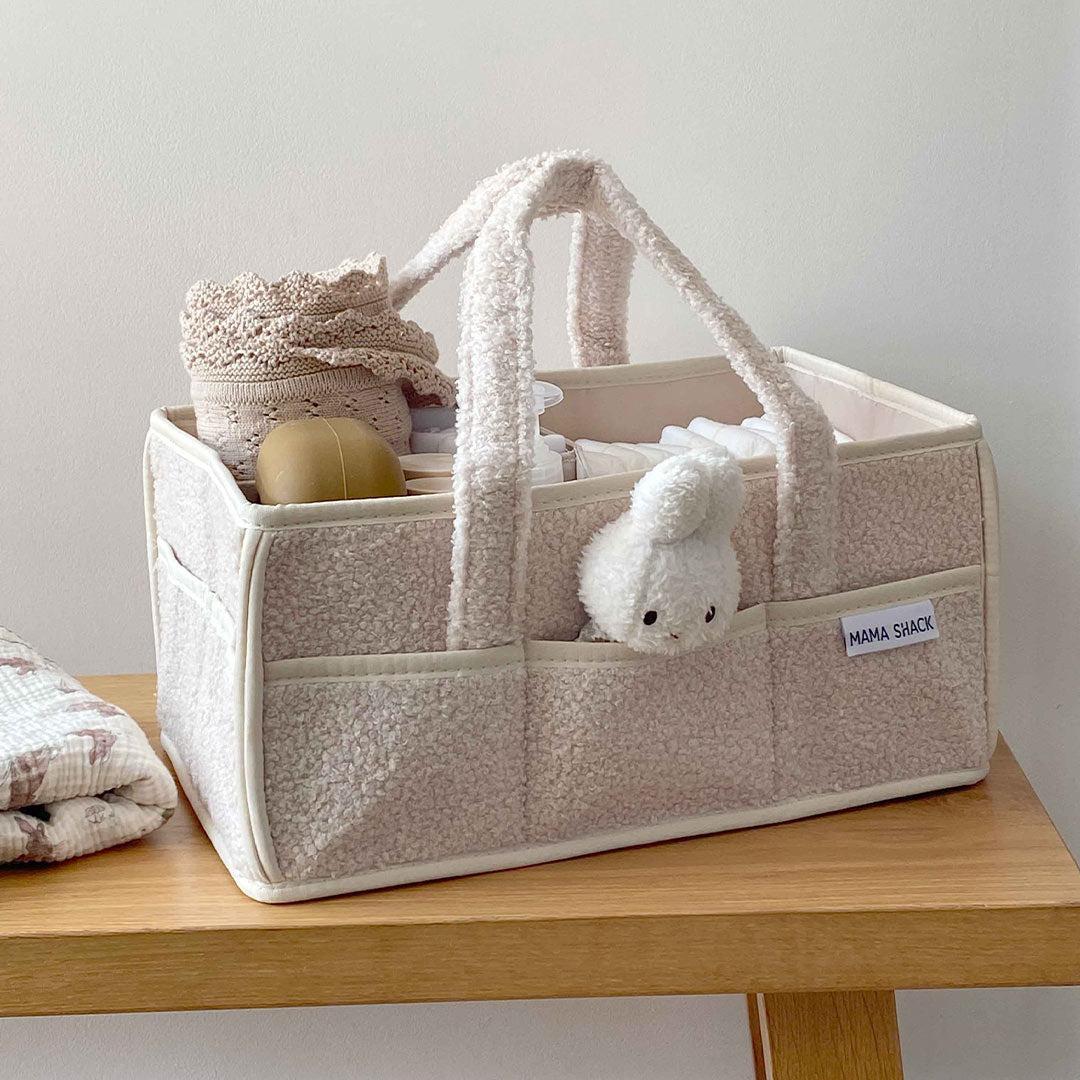  Mama Shack Teddy Fleece Nappy Caddy - Ivory、mySite、merchandisen