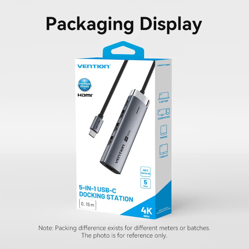 Vention 5-in-1 USB-C Docking Station、mySite、fannypackpong