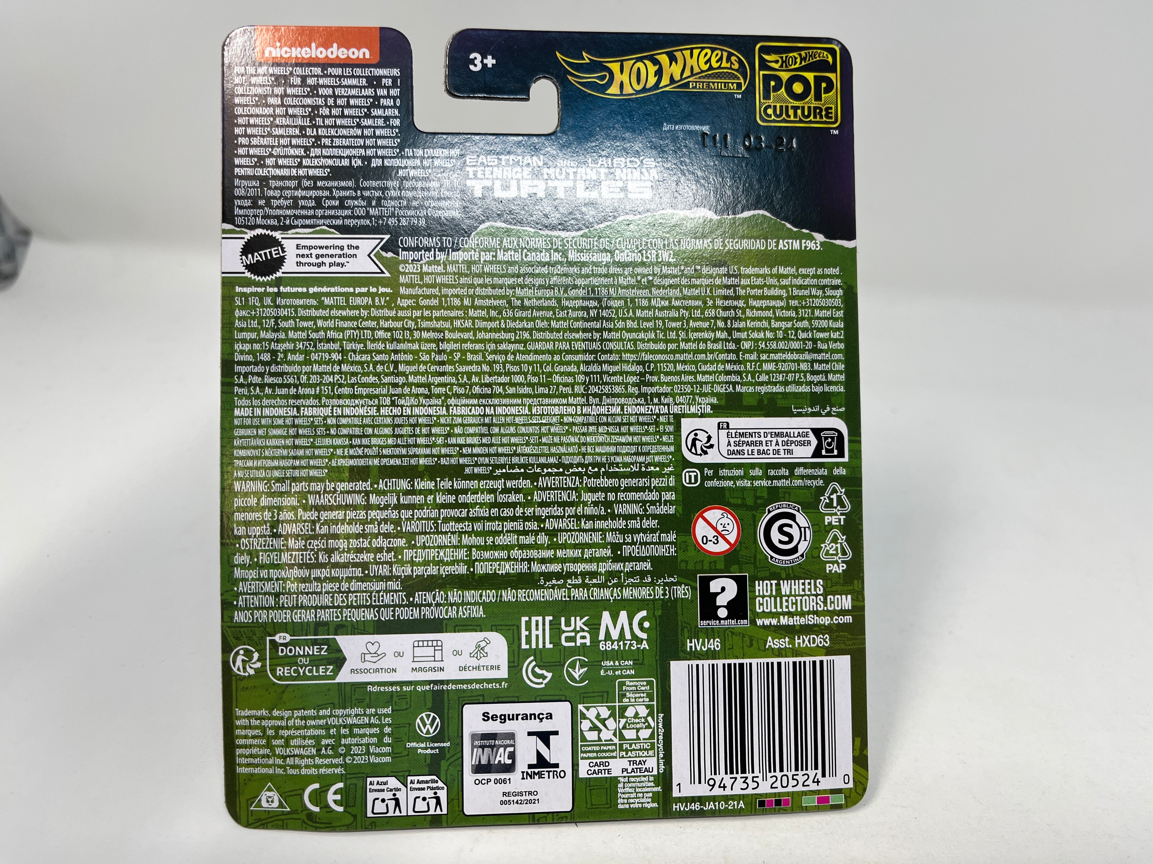 Volkswagen Drag Bus Turtles 40th * 2024 Hot Wheels Pop Culture Case D、mySite、hgirdovlk