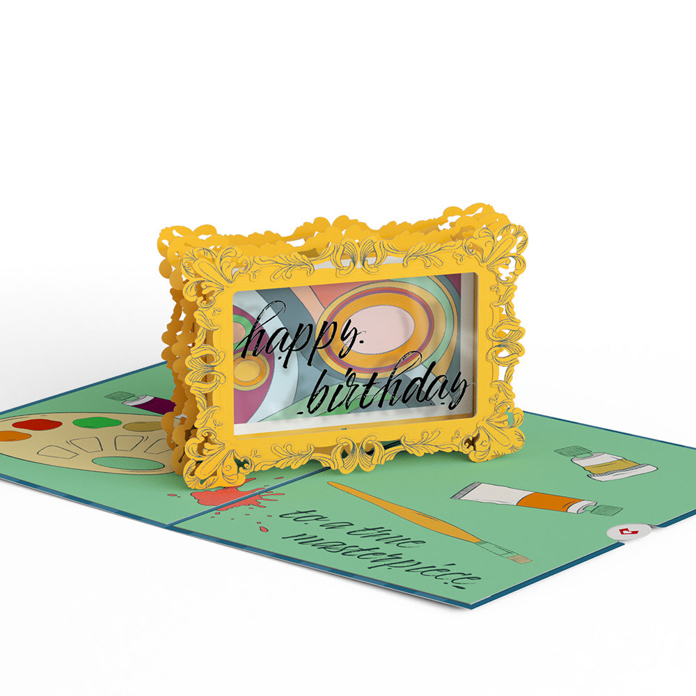 Happy Birthday to a True Masterpiece Pop-Up Card、mySite、solidvoid
