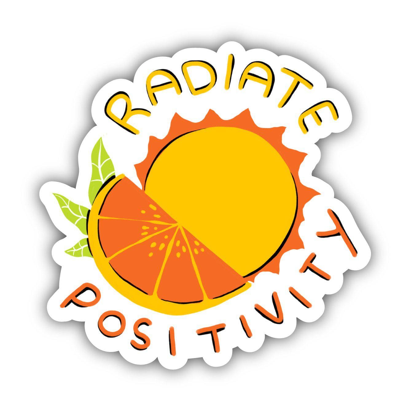  Radiate Positivity Orange & Sun - Positivity Sticker、mySite、ghnorth