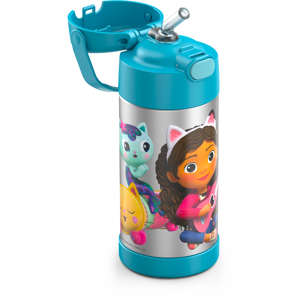 12oz FUNTAINER® WATER BOTTLE GABBYS DOLLHOUSE、mySite、noshort
