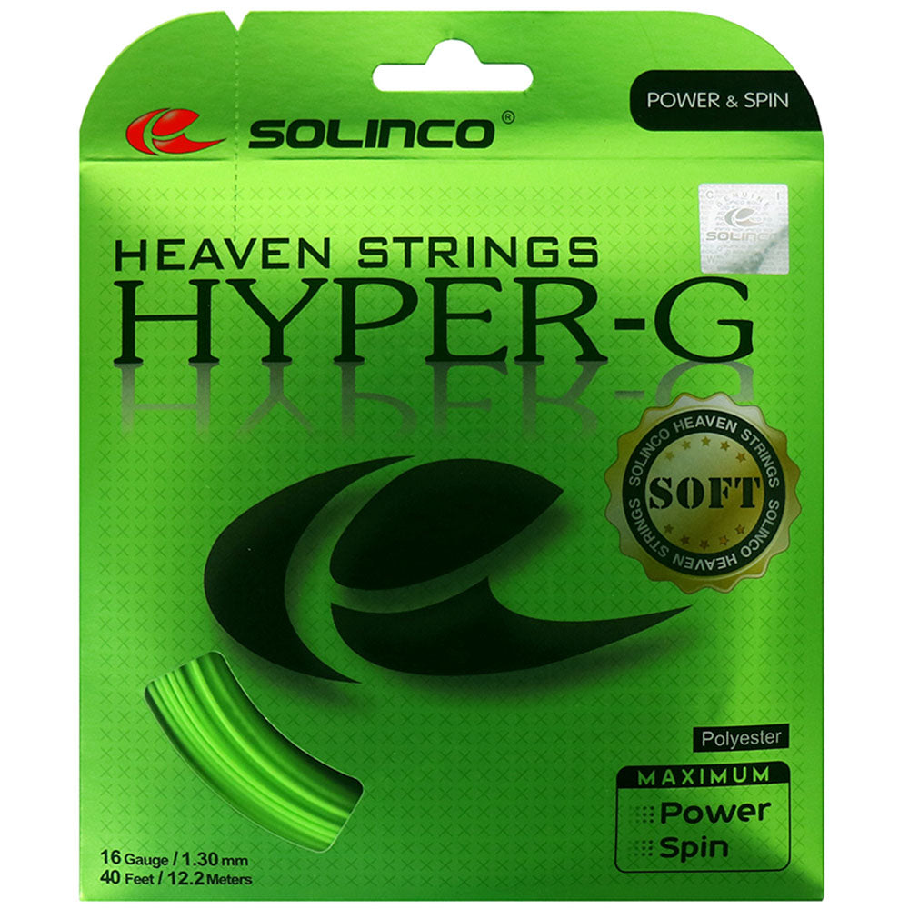 Solinco Hyper-G Soft 16/1.30 Tennis String (Green)