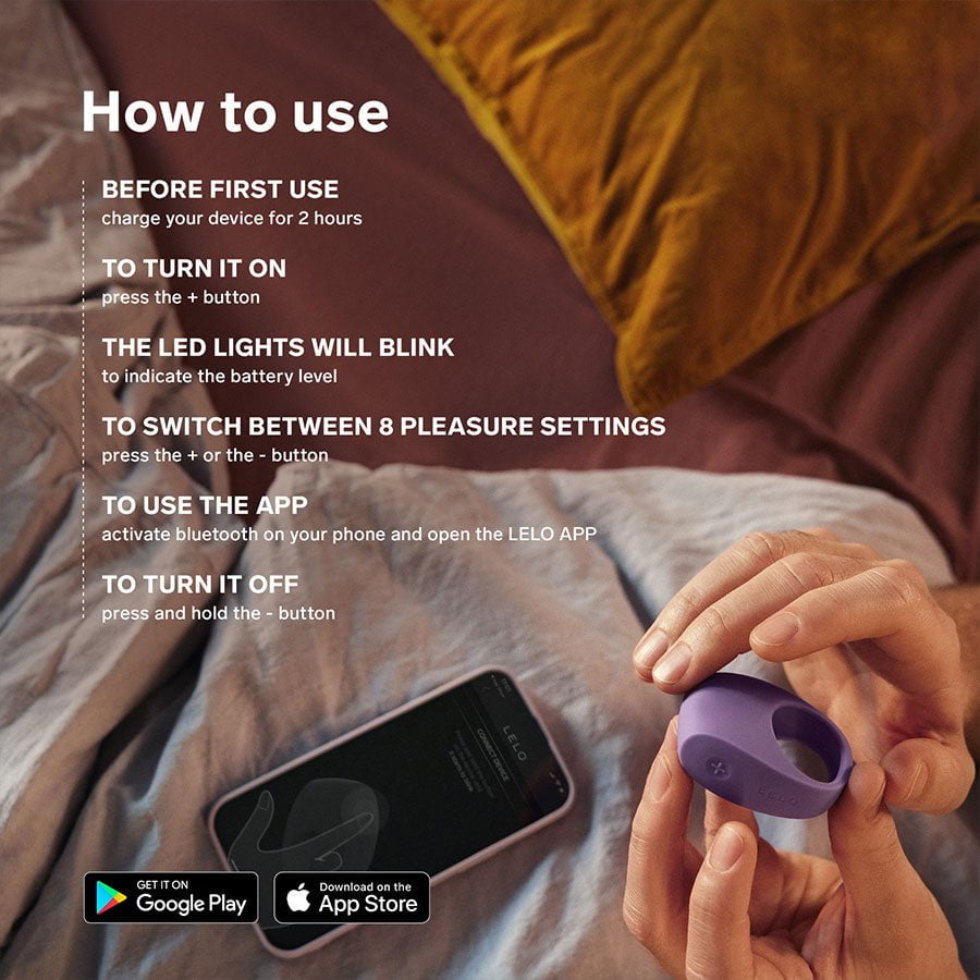 Lelo Tor 3 App Controlled Vibrating Silicone Cock Ring、mySite、bottomscart