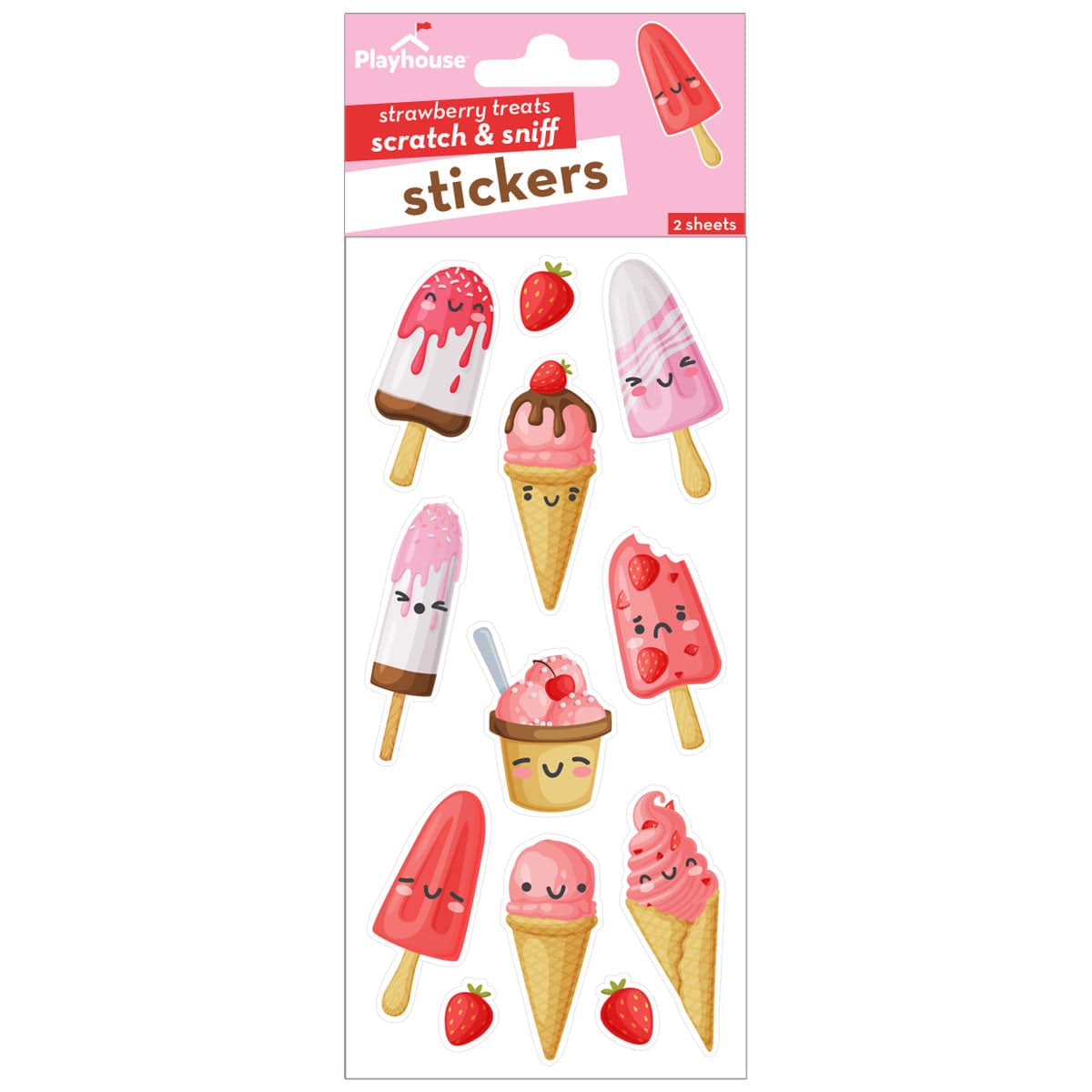  Scratch And Sniff Stickers - Strawberry Treats、mySite、ghnorth