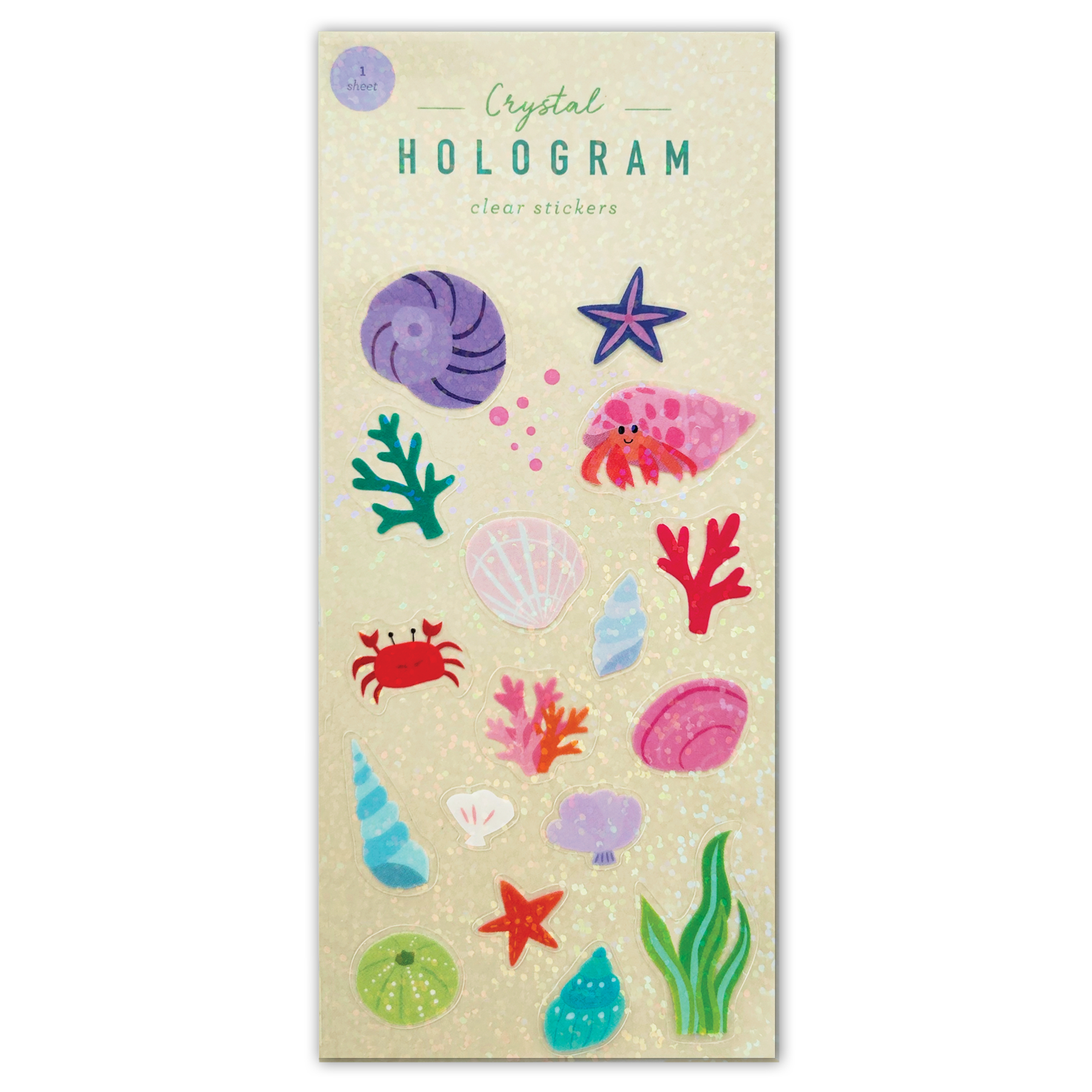  Sea Shells Hologram Stickers、mySite、ghnorth