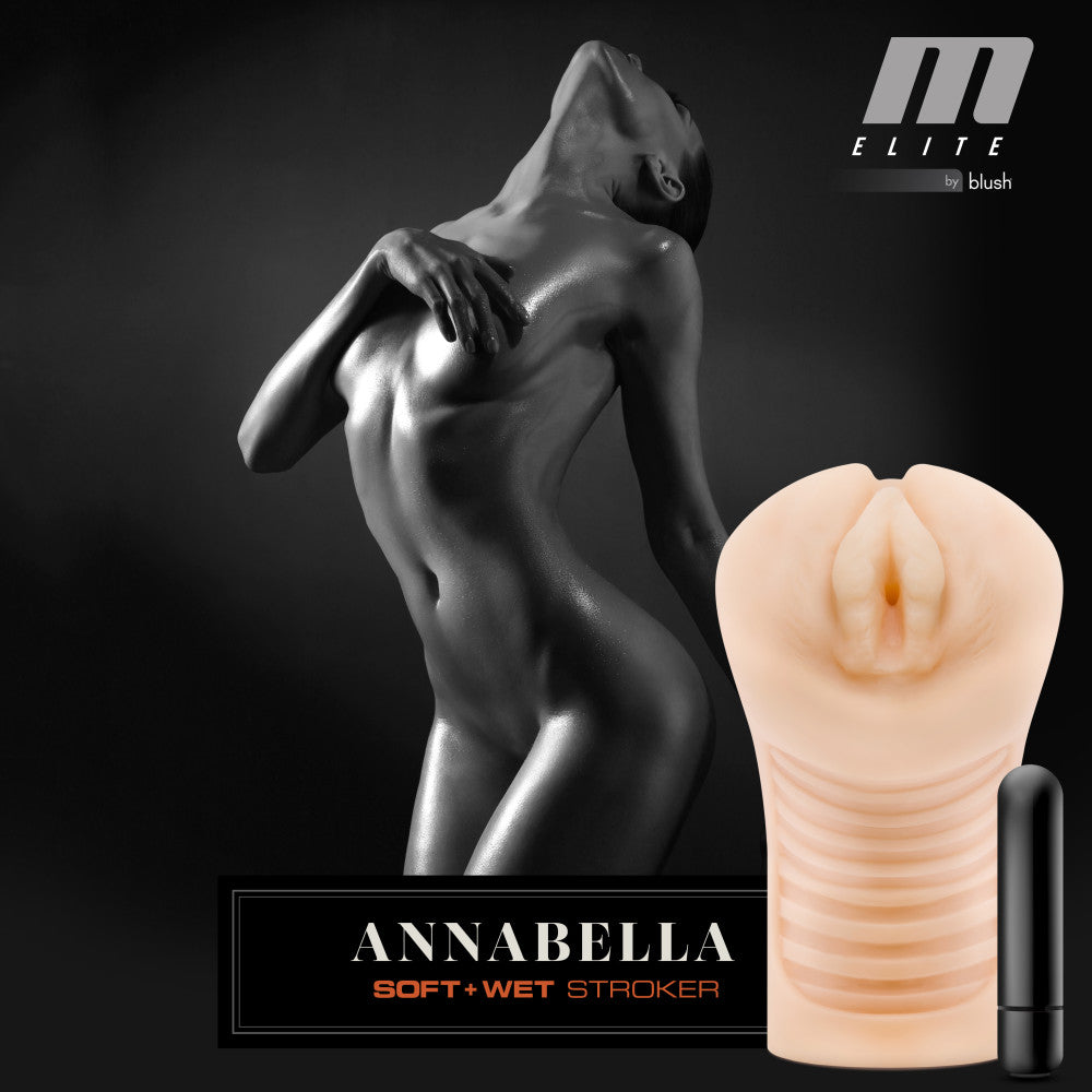 M Elite By Blush® | Soft & Wet Annabella Realistic Beige Masturbator / Stroker、mySite、bottomscart