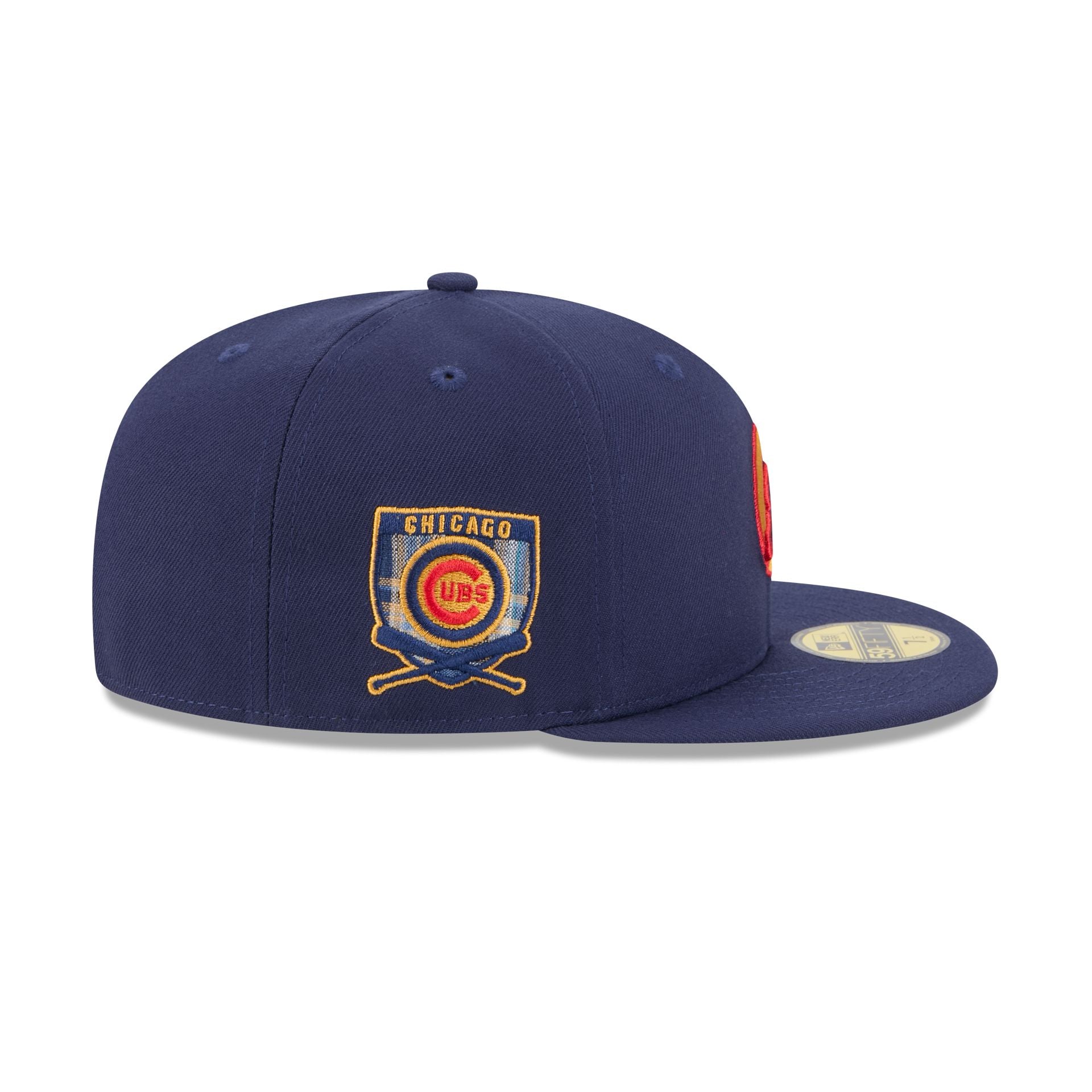 Chicago Cubs Blue Tartan 59FIFTY Fitted Hat、mySite、vikingsvslions