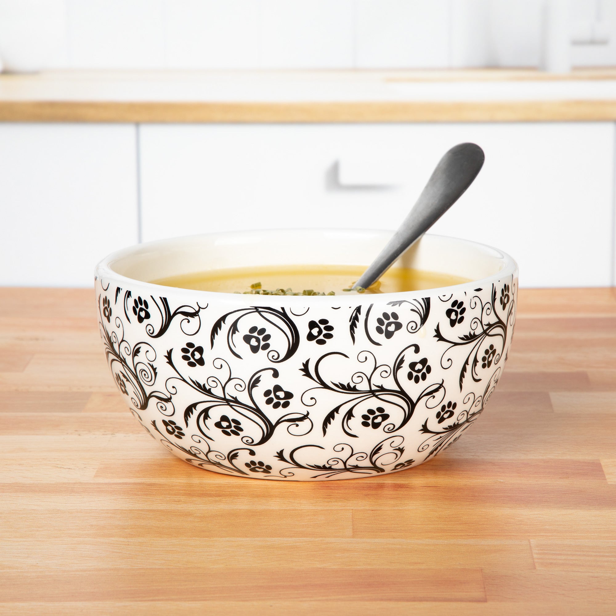 Ceramic Paw Lover Soup or Salad Bowl - Set of 4、mySite、camillekostekn
