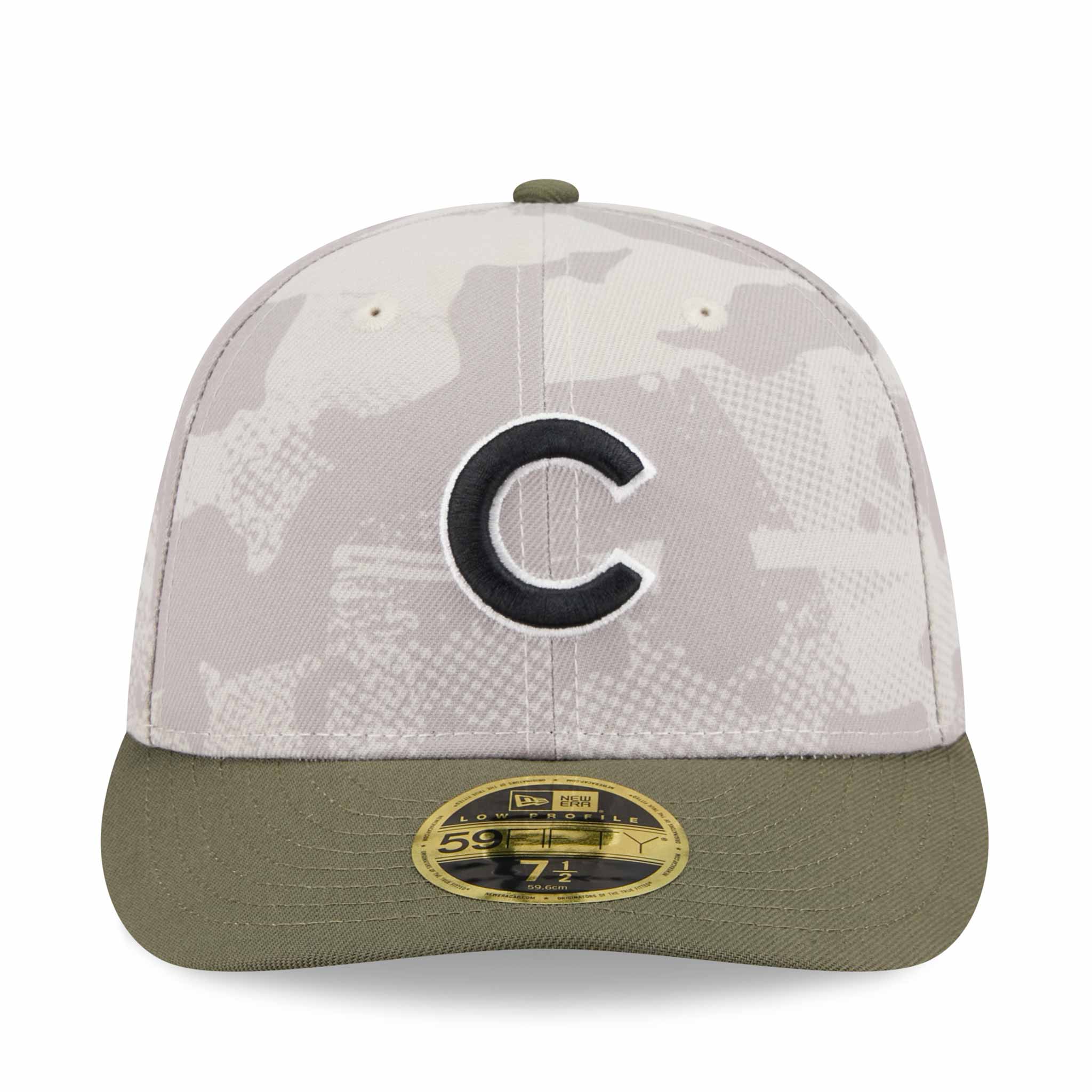 Chicago Cubs New Era 2025 Armed Forces Day 59FIFTY Low Profile Fitted Cap、mySite、vikingsvslions