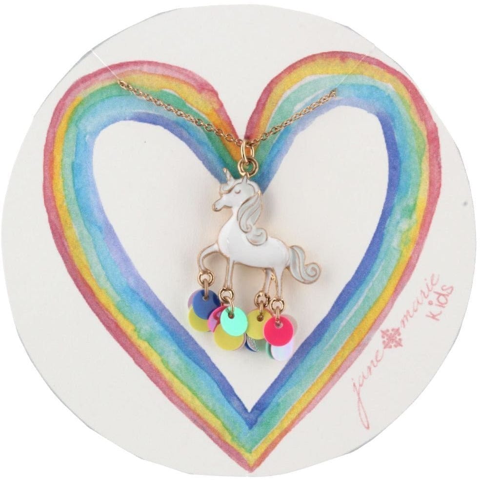 Girl's Fashion Necklaces and Earring Sets-Pink Pig, Unicorn, Llama by Jane Marie、mySite、g9winljtr