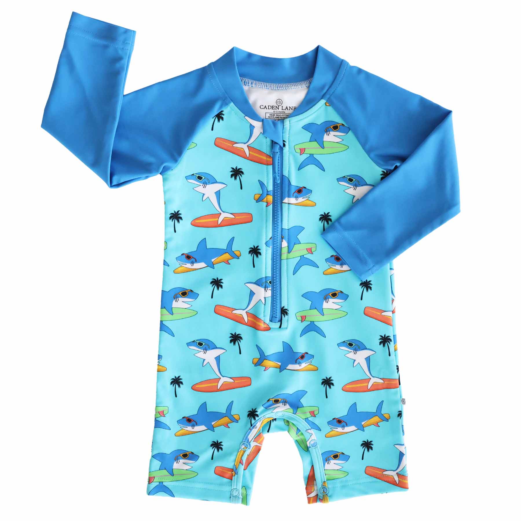  Long Sleeve Rash Guard Swim Romper Shortie | Surfin' Sharks、mySite、layawaytickets