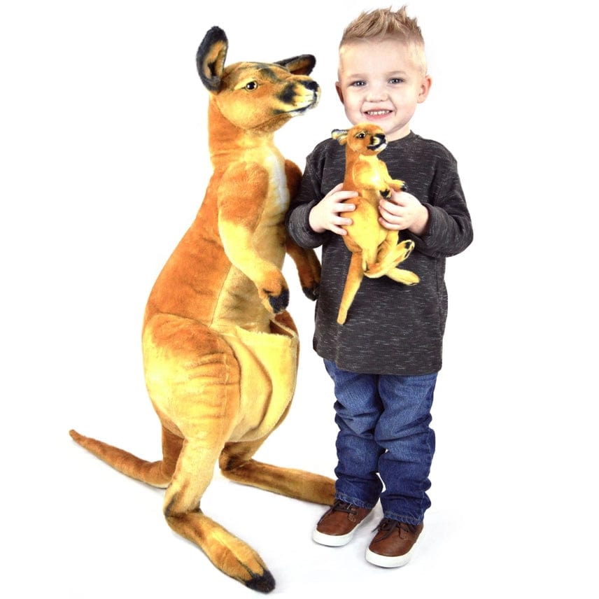 Large Lifelike Red Kangaroo with Joey-38 tall!、mySite、g9winljtr