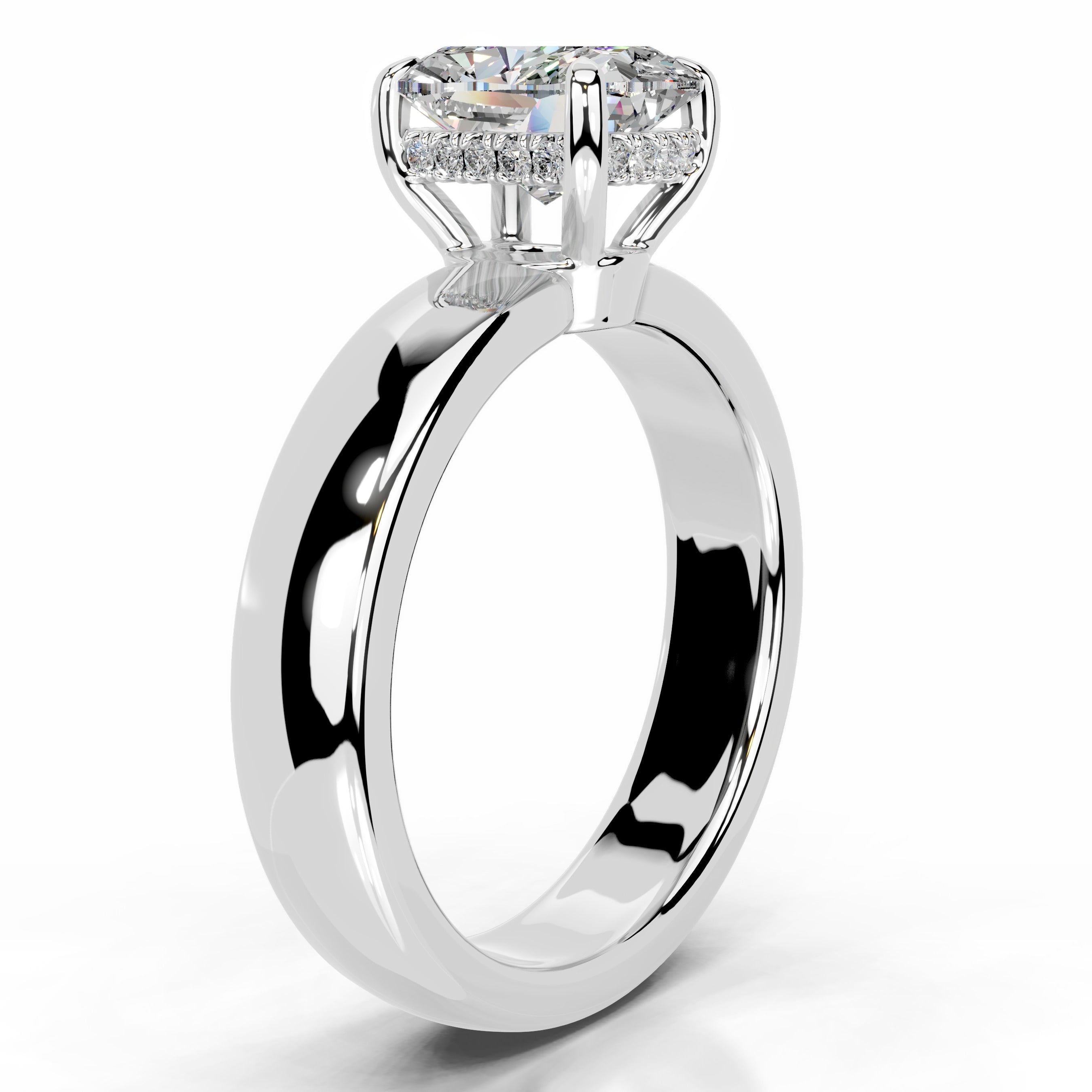 Lux Moissanite & Diamond Ring - Platinum、mySite、hinf8tx79