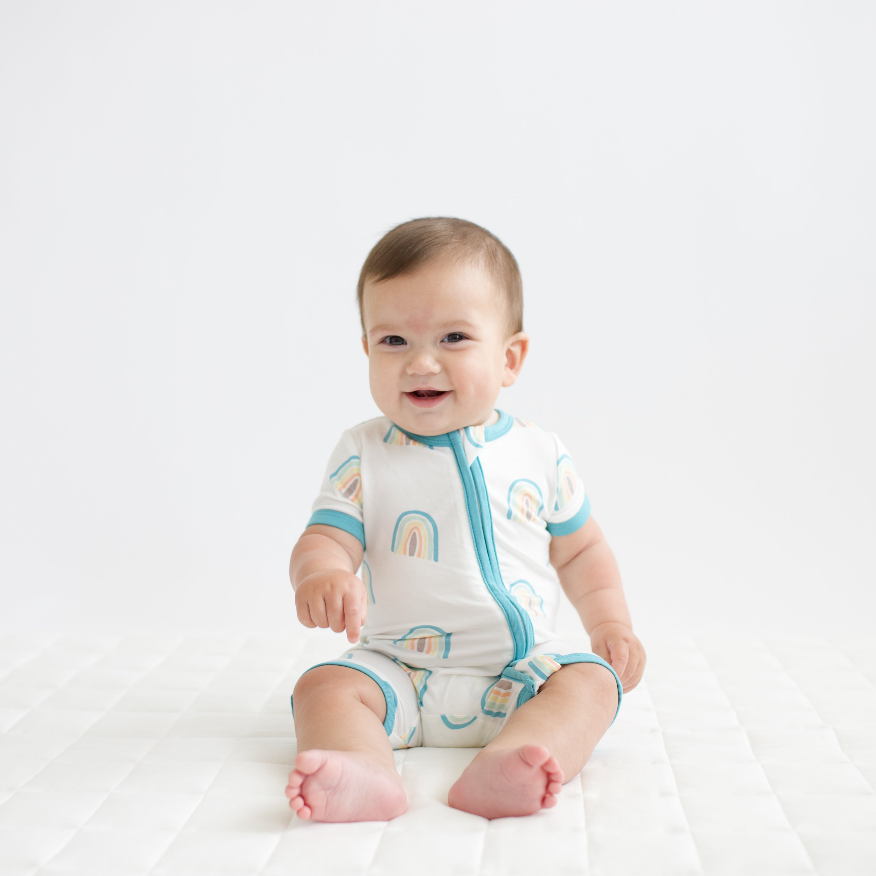  Zippered Shortall Romper in Makai Rainbow、mySite、layawaytickets