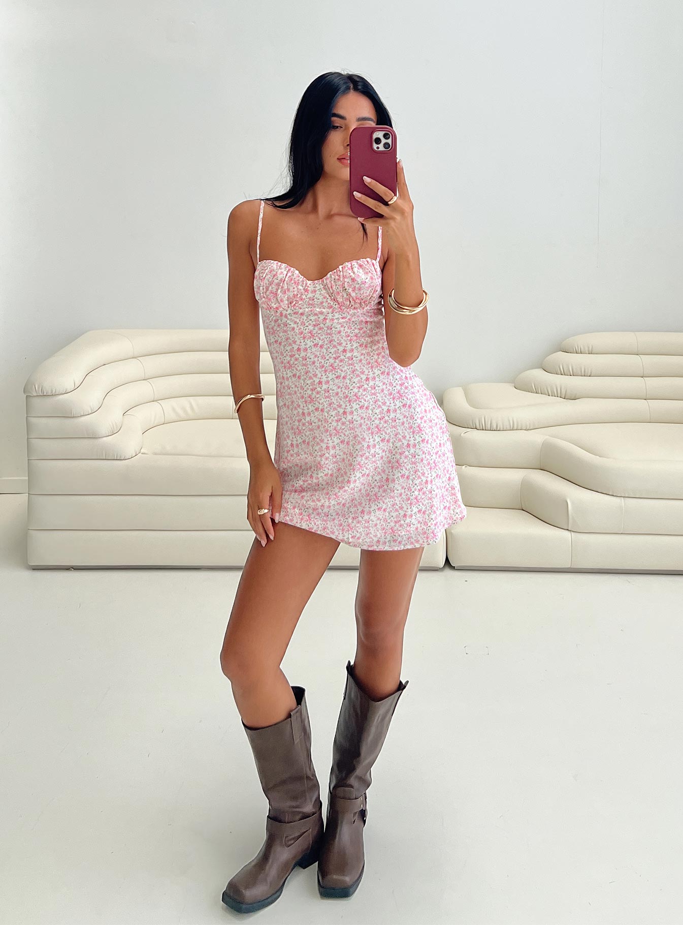 Draven Mini Dress Pink、mySite、solidvoid