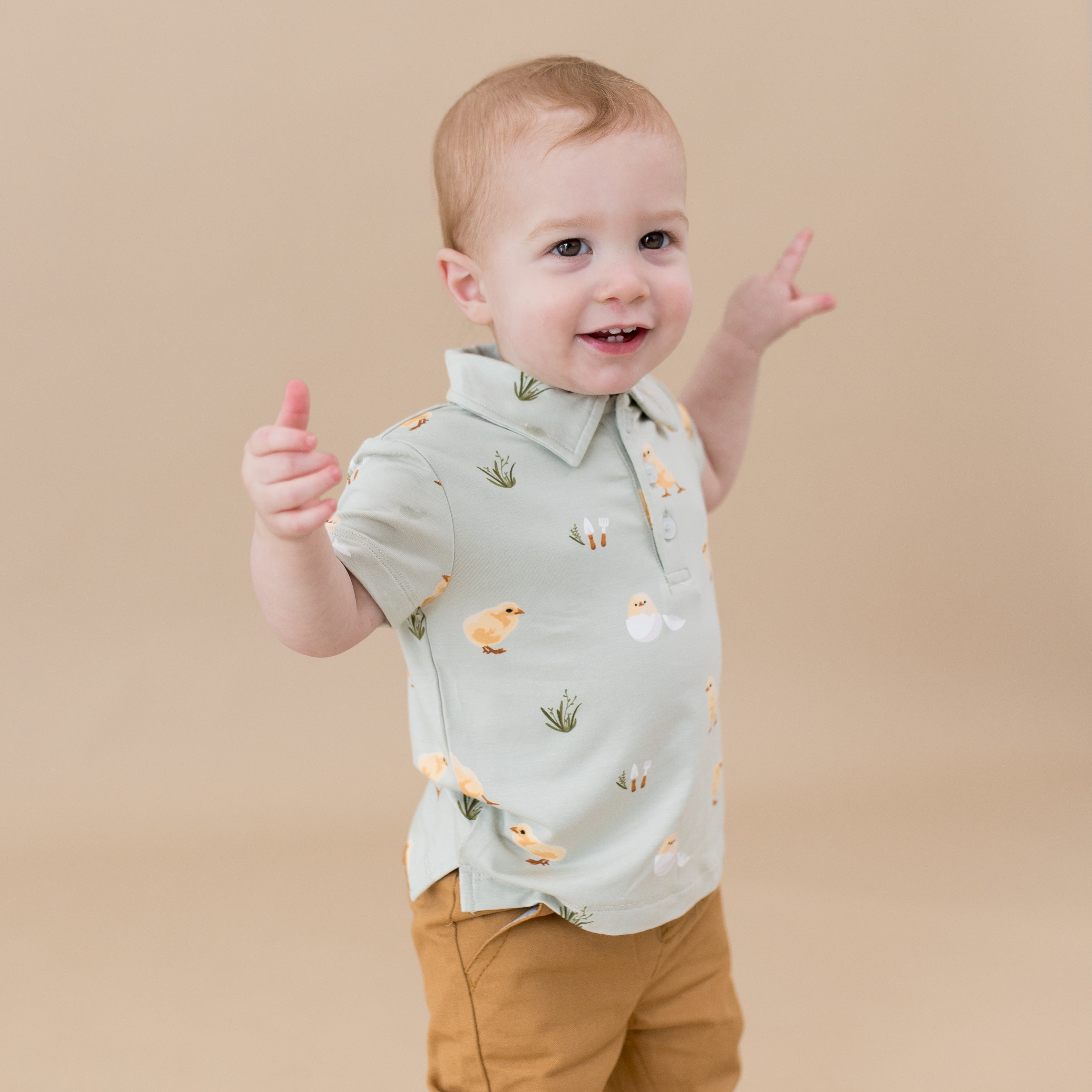  Toddler Short Sleeve Polo in Aloe Chick、mySite、layawaytickets