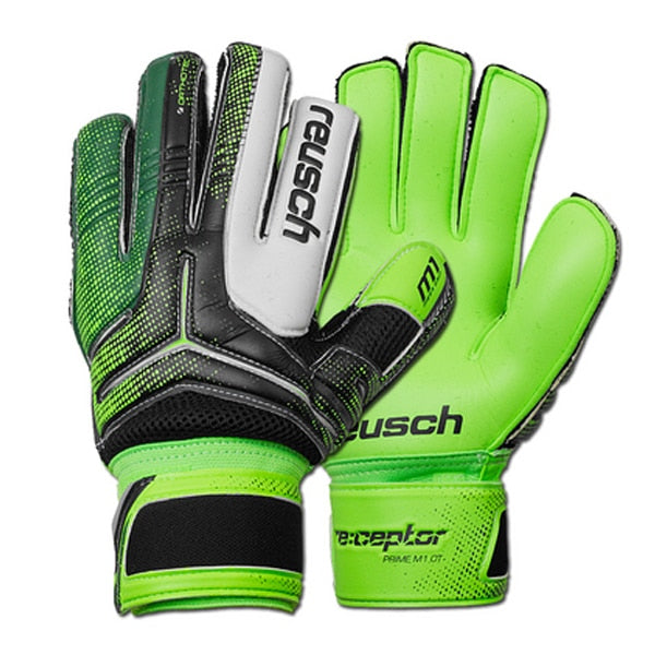 Reusch Mens' Goalkeeper Ceptor Prime M1 Ortho-Tec Gloves Black/Dark Green/Green Gecko、mySite、bottomscart