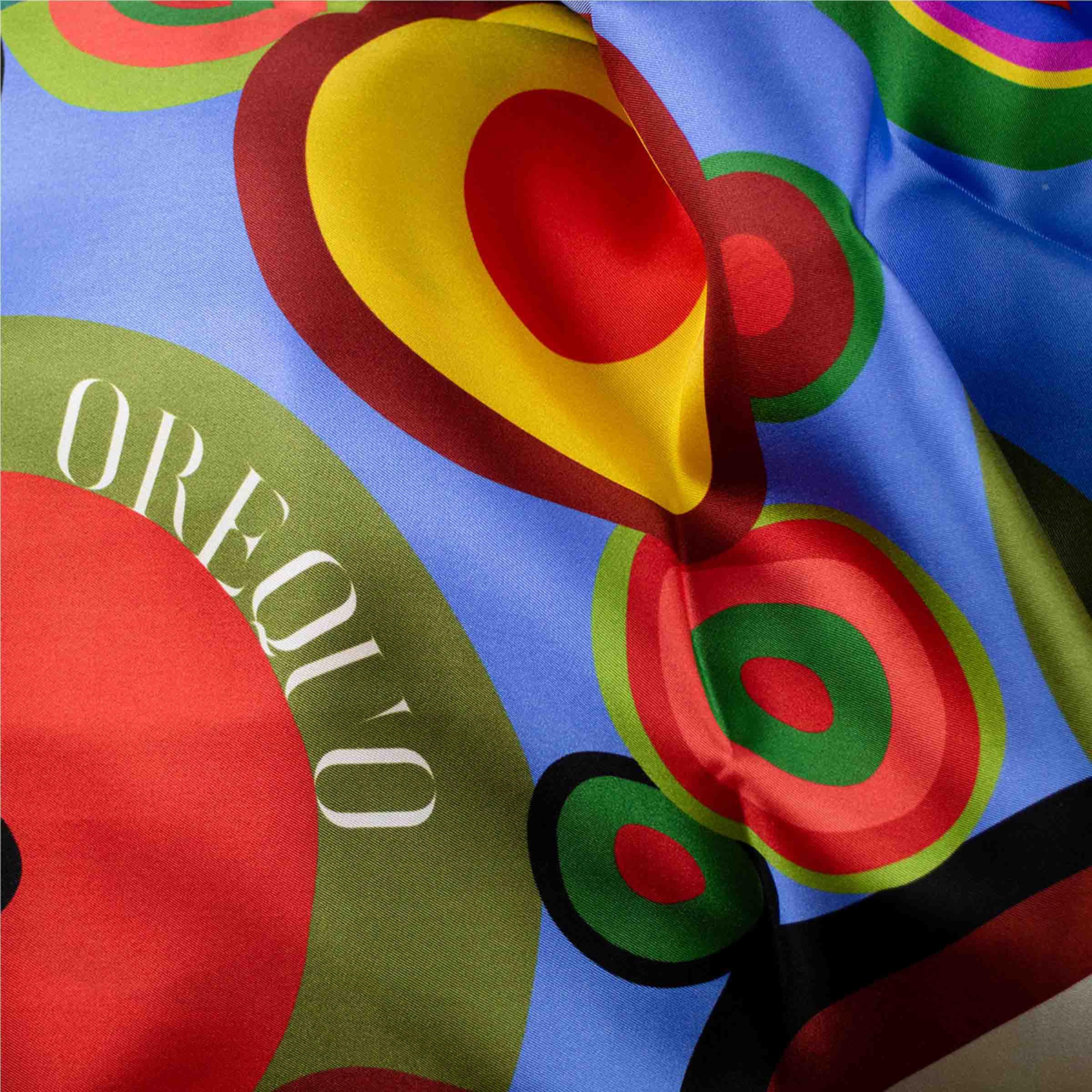 Silk and Cashmere Stole RAINBOW SYMPHONY by Orequo、mySite、neckold