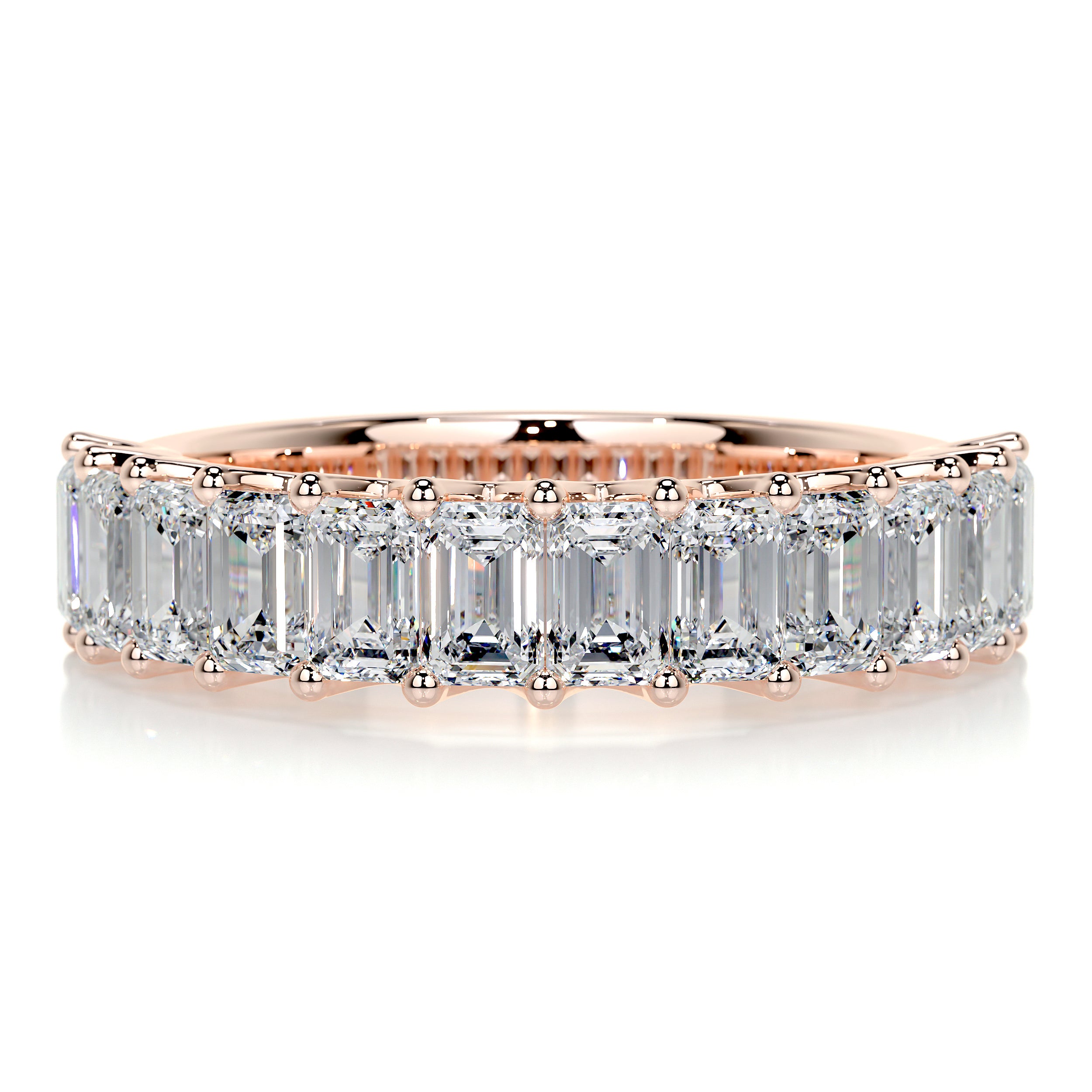 Gina Half Eternity Wedding Ring -14K Rose Gold、mySite、hinf8tx79