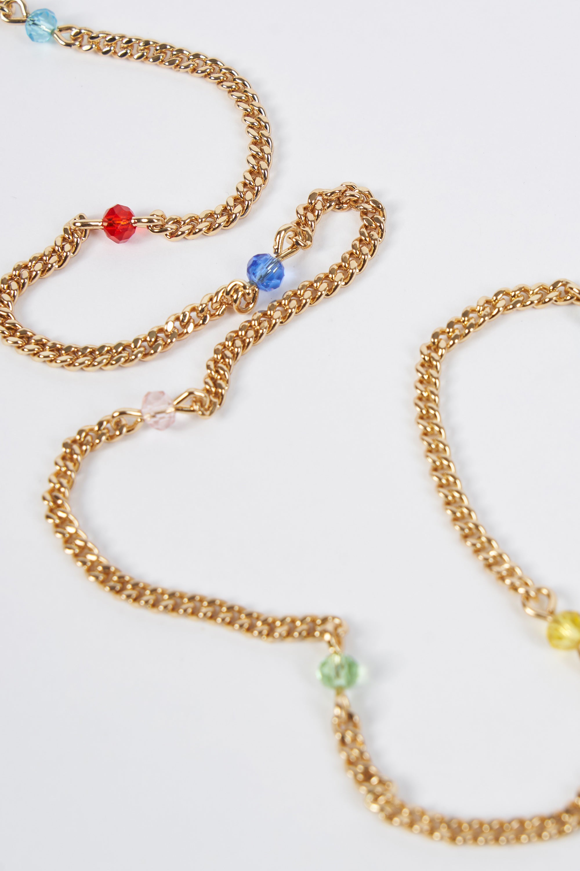 Crystal-Embellished Waist Chain in Gold-Tone Metal、mySite、solidvoid