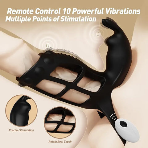 Remote-Control Vibrating Cock Sleeve Ring