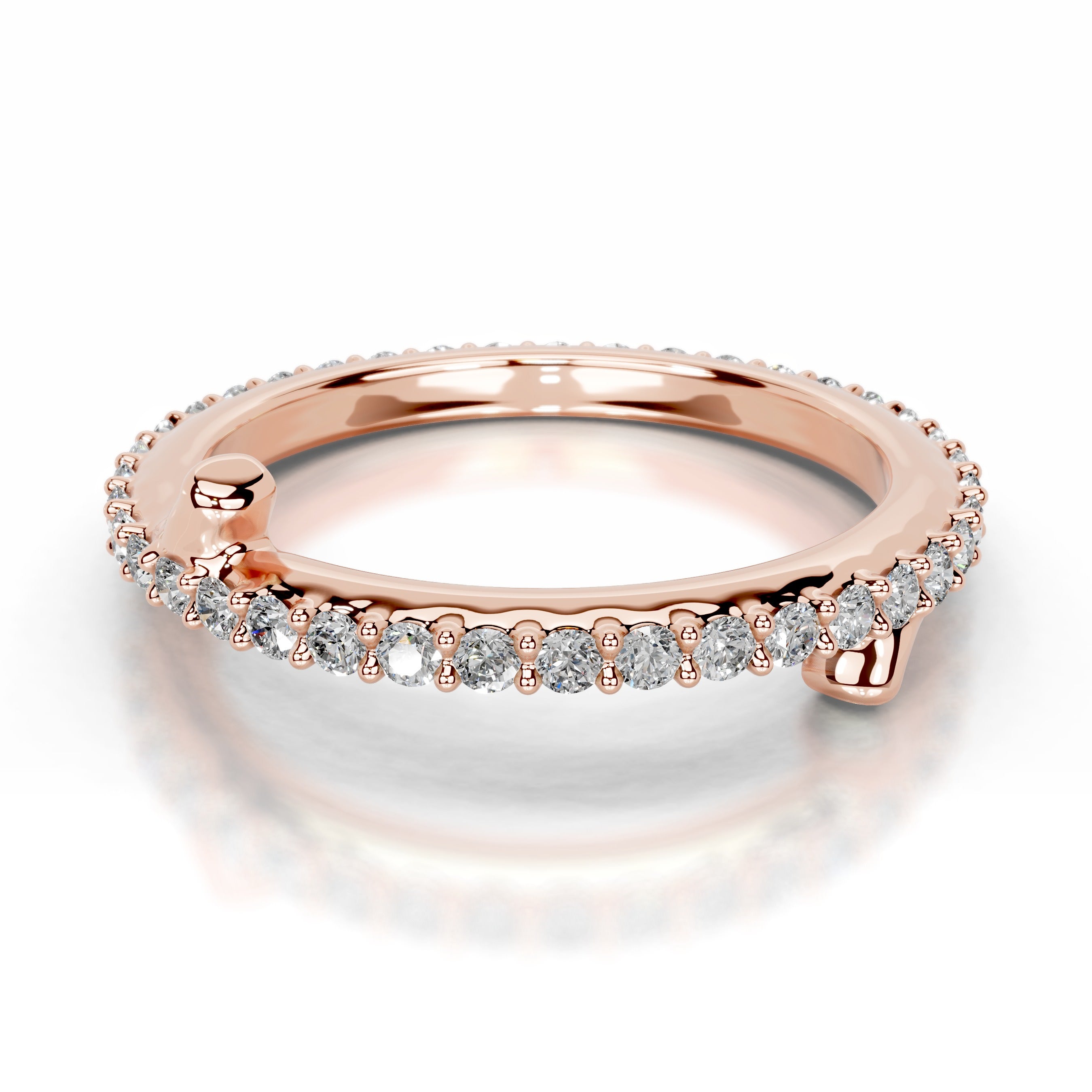 Eternal Love Lab Grown Diamond Wedding band - 14K Rose Gold、mySite、hinf8tx79