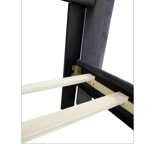 King Size Upholstered Platform Bed Frame with Button Tufted Linen Fabric Headboard, No Box Spring Needed, Wood Slat Support, Easy Assembly, Gray、、casual