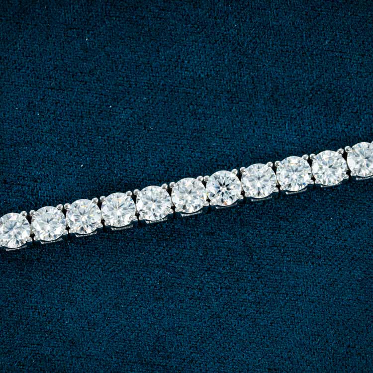 4MM Moissanite Tennis Bracelet 14K Gold、mySite、hinf8tx79