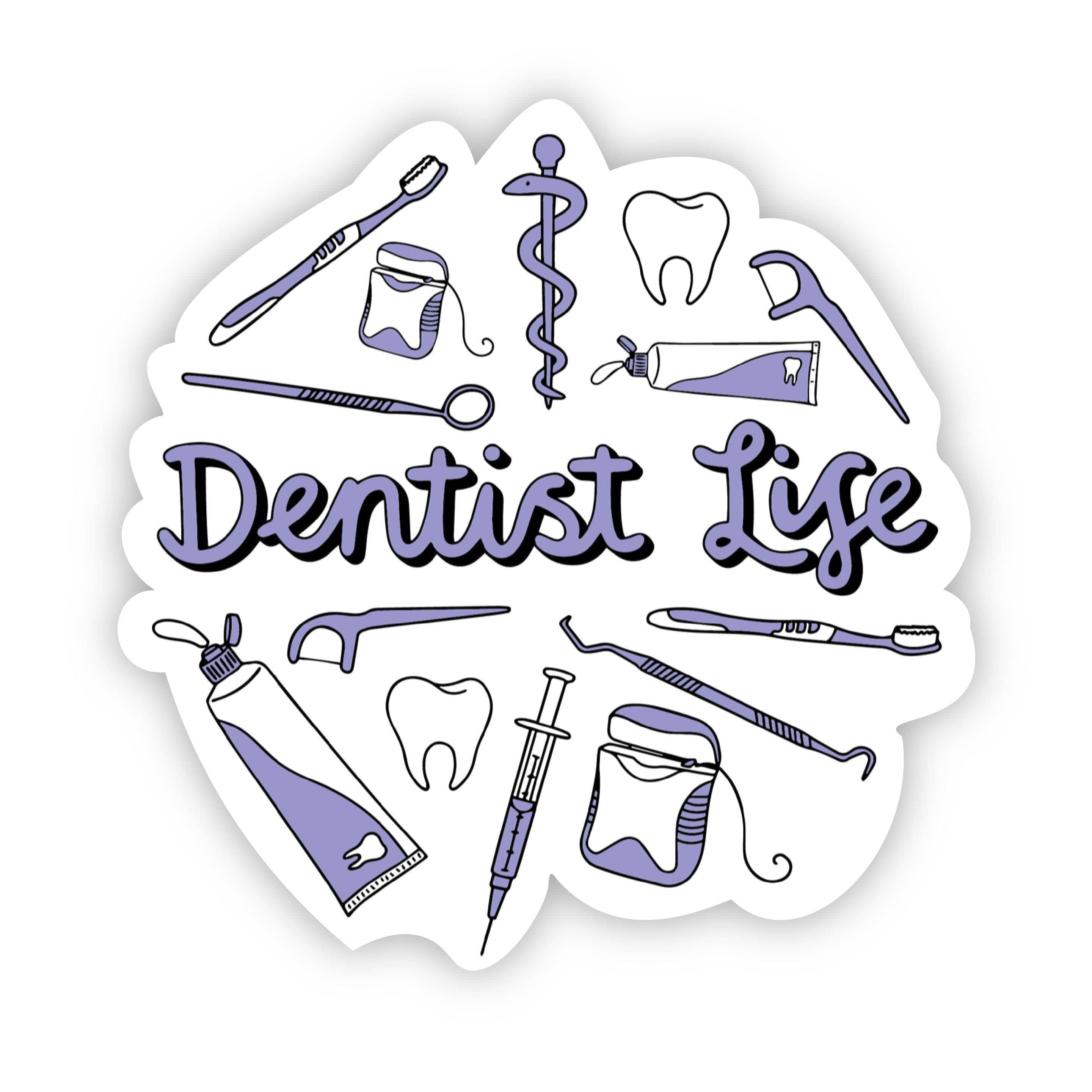  Dentist Life Purple Sticker、mySite、elrpsem3k